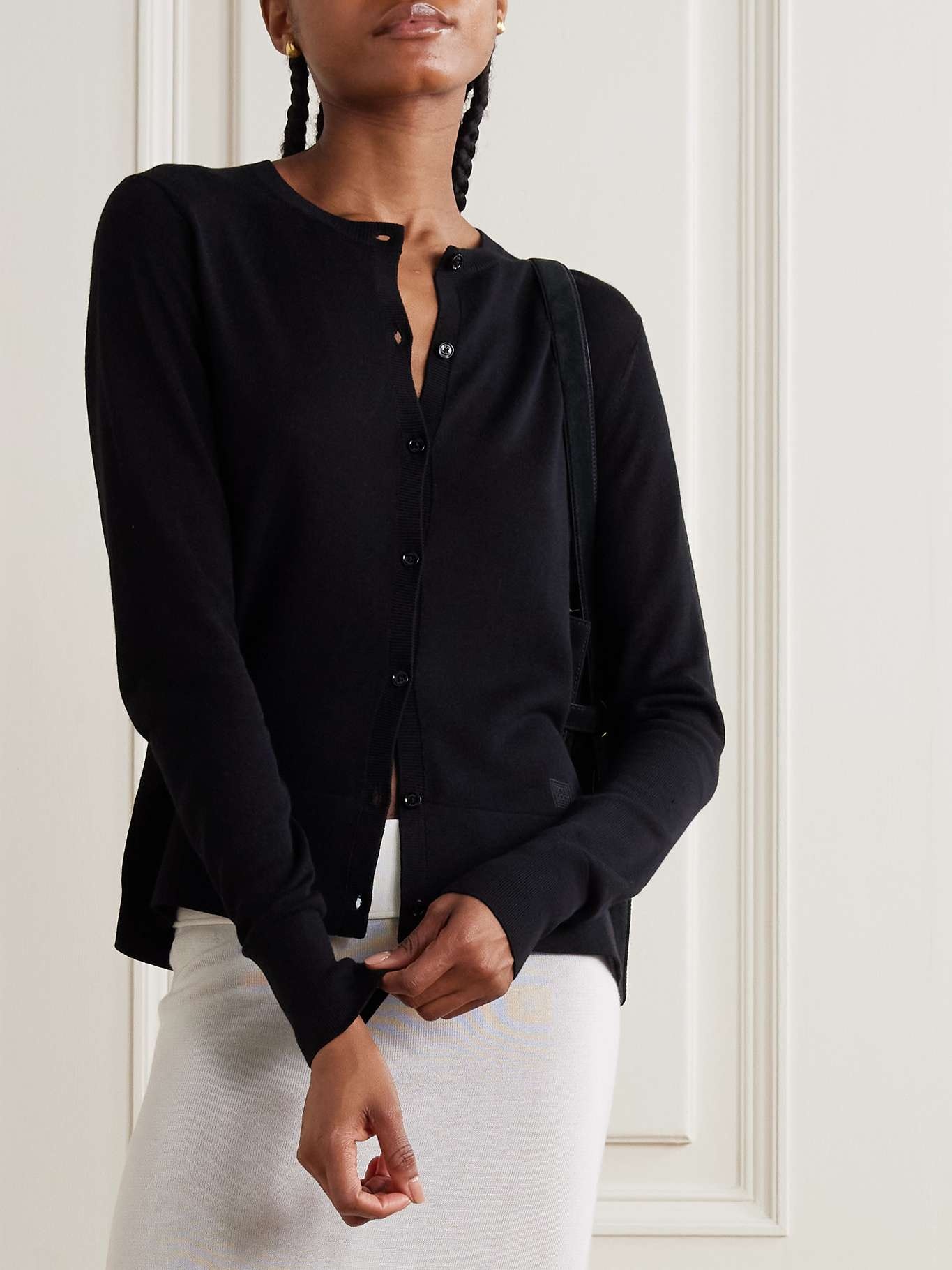 Lyocell-blend cardigan Black - 3