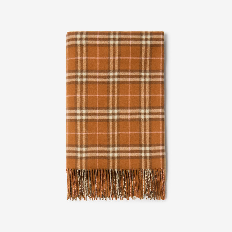 Check Cashmere Blanket 1