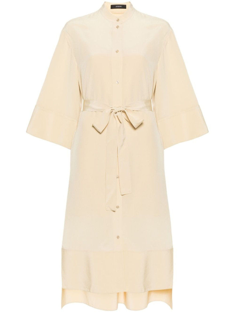 collarless silk dress 1