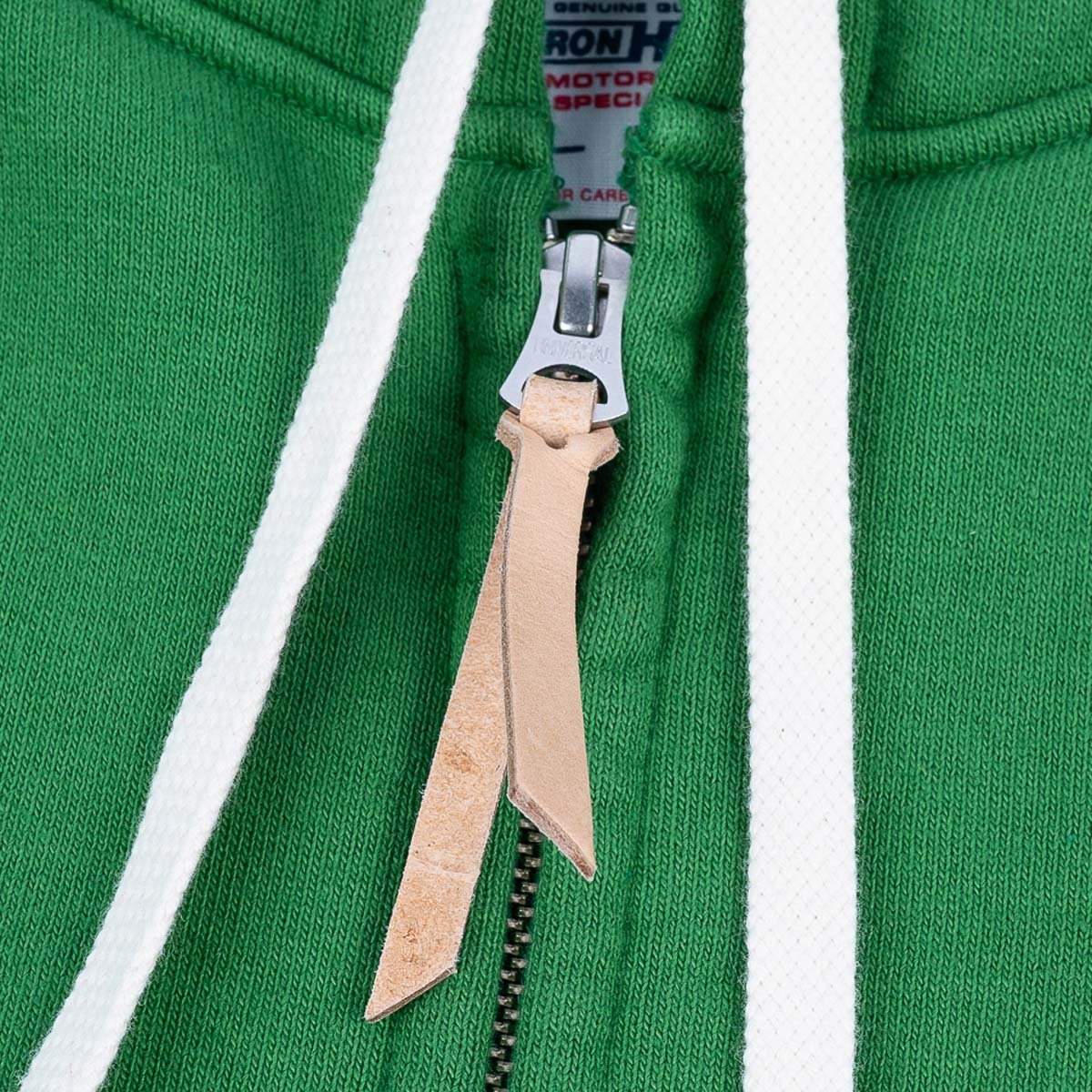 IHSW-76L-GRN Printed 14oz Ultra Heavyweight Loopwheel Cotton Zippered Hoodie - Green - 10