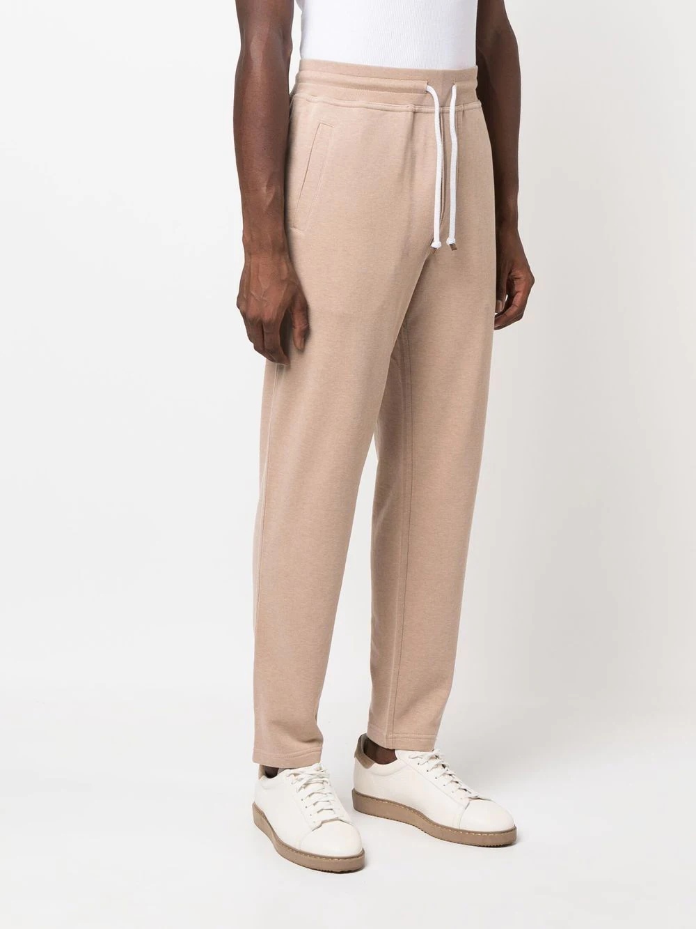 drawstring-waist straight-leg sweatpants - 3