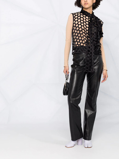 Maison Margiela punch hole see-through top outlook