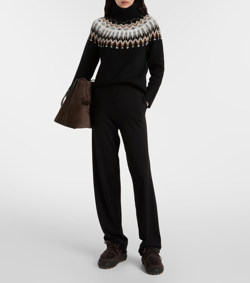 BOGNER Chamonix shearling-trimmed suede ankle boots outlook