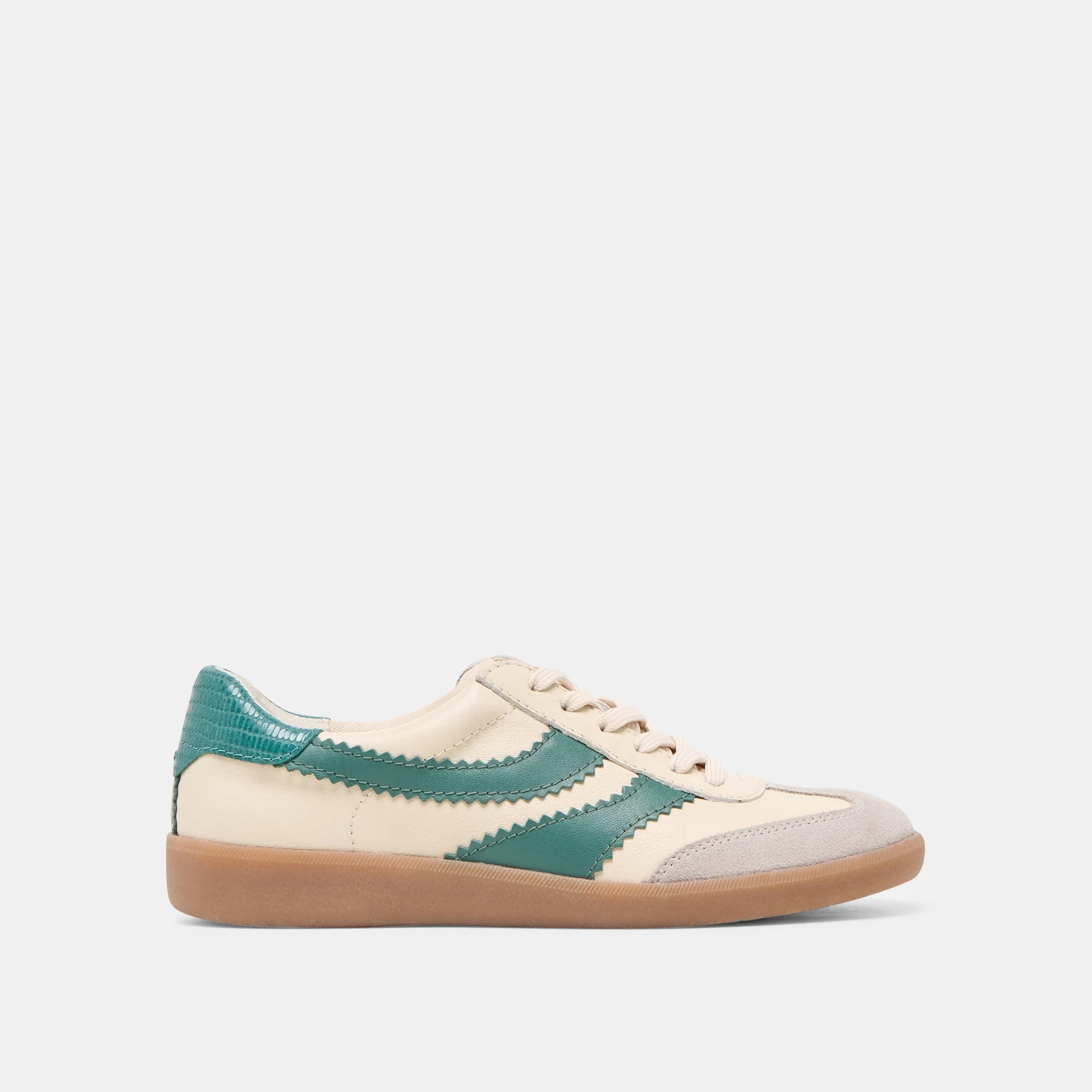 MERIT SNEAKERS WHITE GREEN LEATHER - 1
