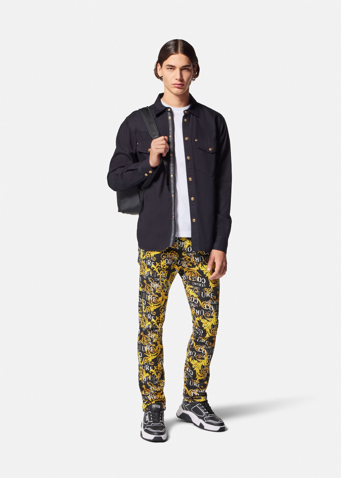 Logo Couture Slim-Fit Jeans - 2