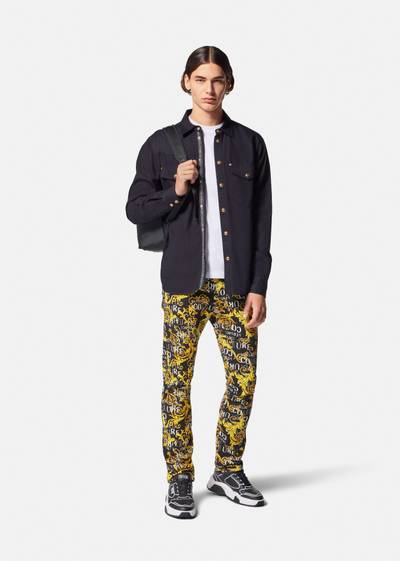 VERSACE JEANS COUTURE Logo Couture Slim-Fit Jeans outlook
