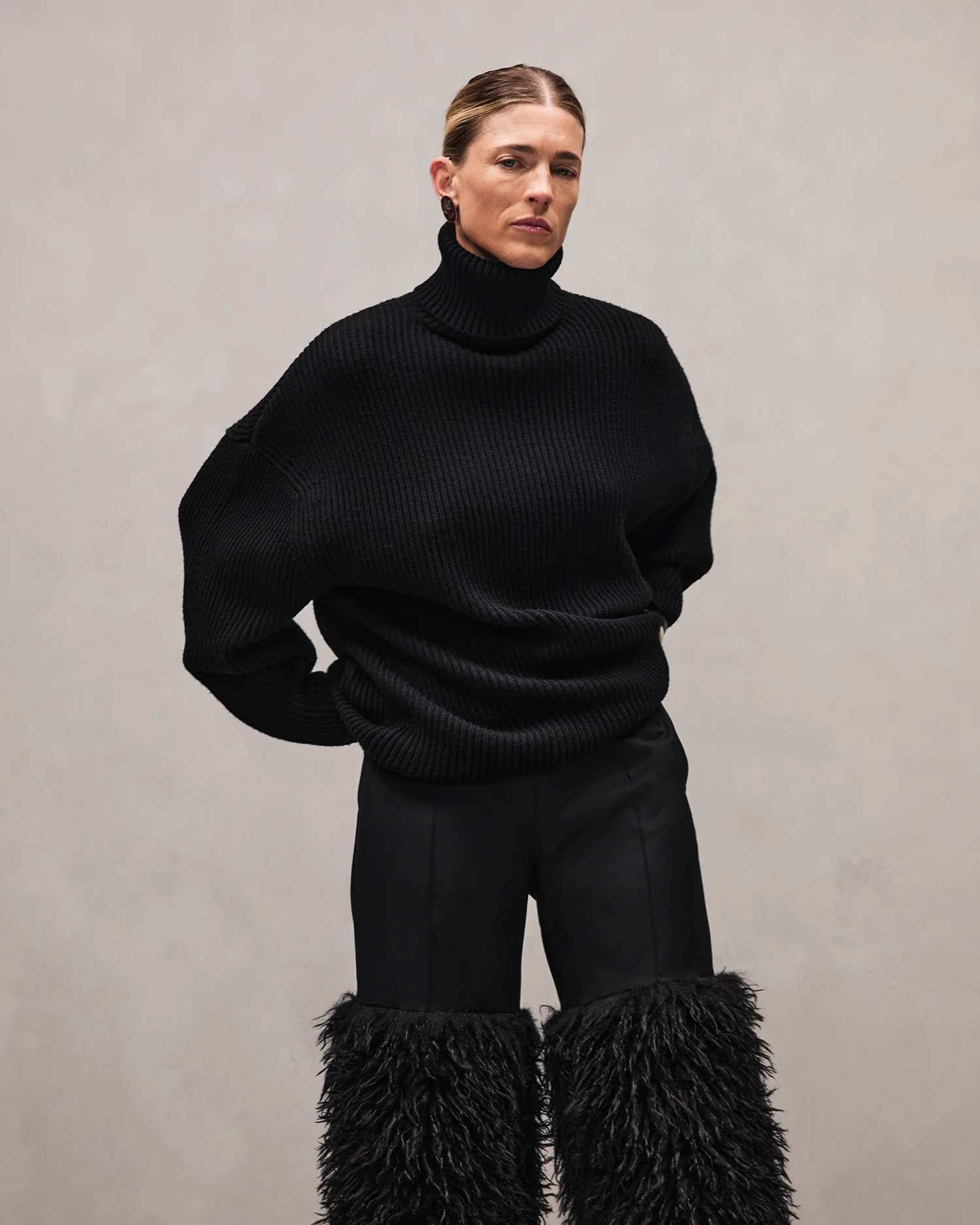 CHUNKY TURTLENECK BLACK - 5