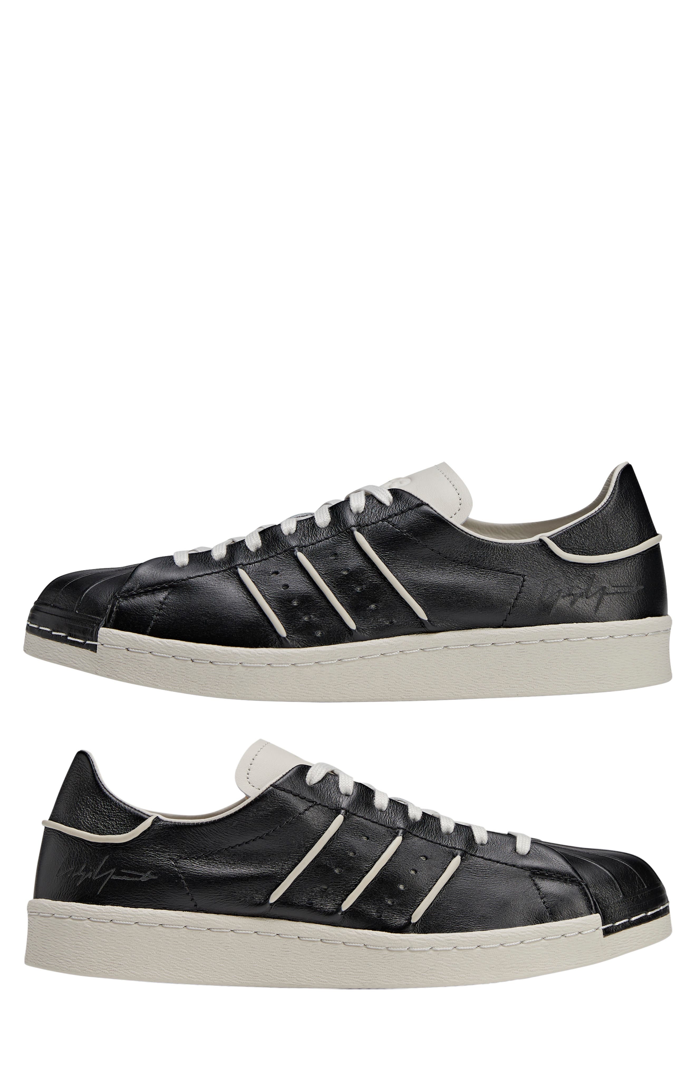 Y-3 Superstar Sneaker in Black/Black/Talc at Nordstrom - 8