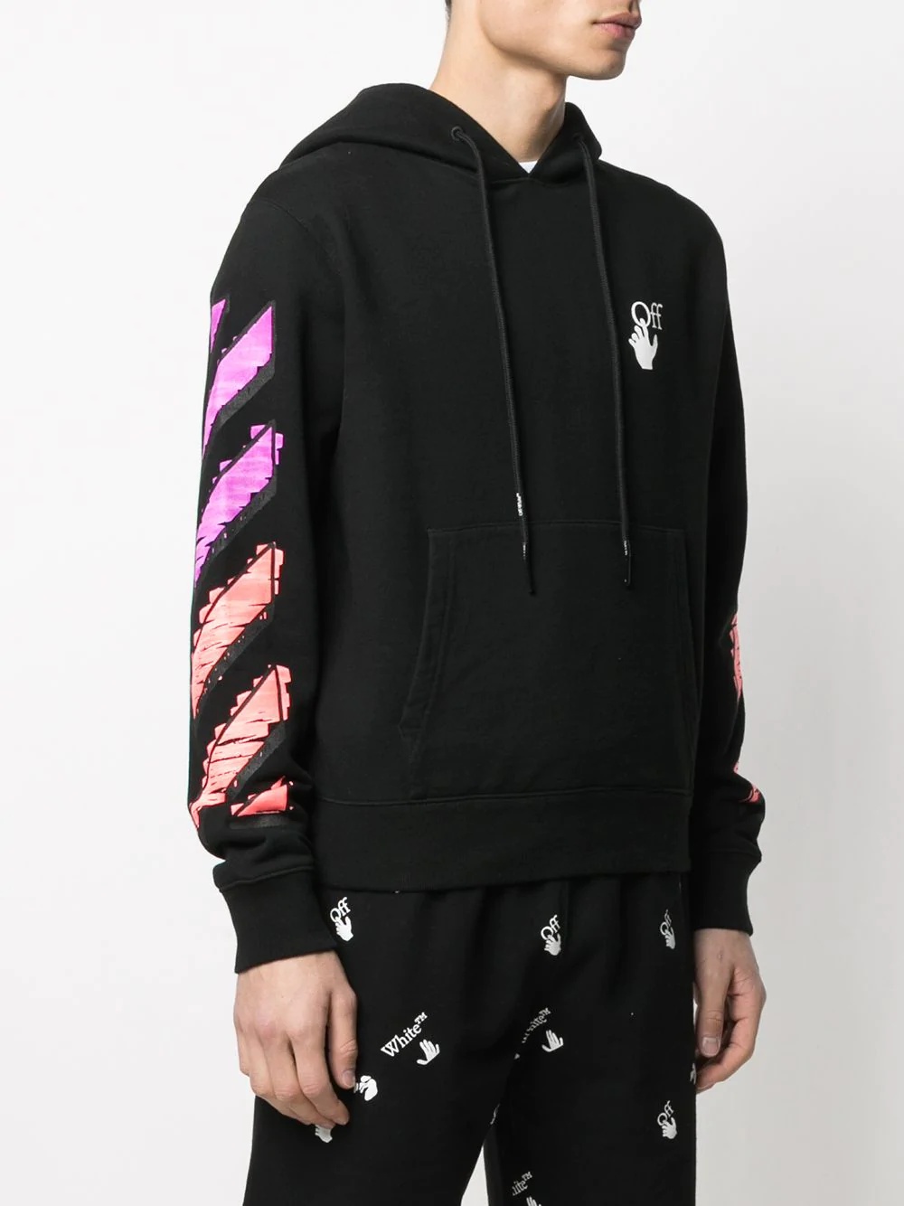 logo-print drawstring hoodie - 4