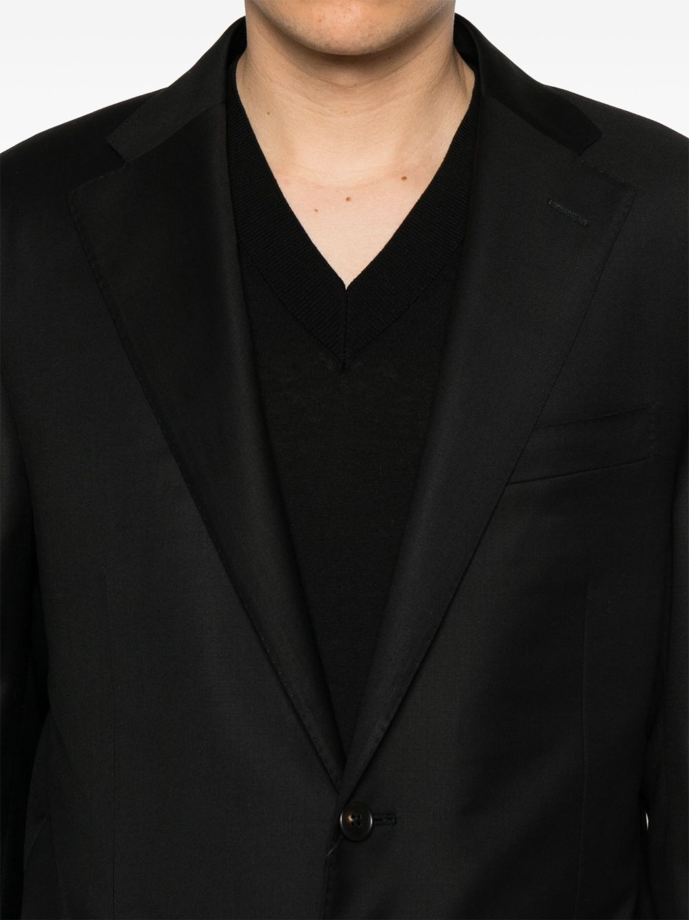 virgin-wool single-breasted suit - 4