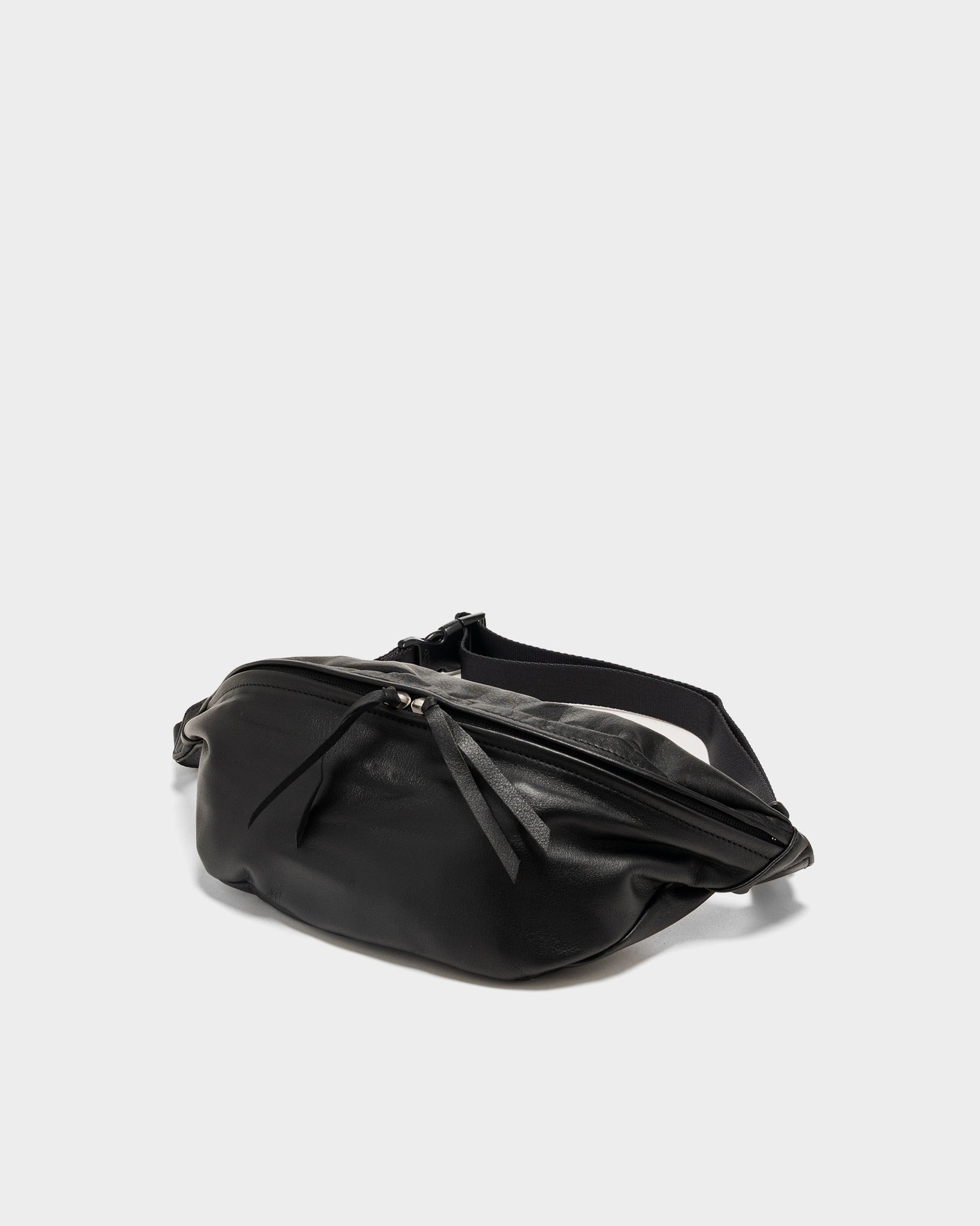 Cow Waist Pouch Bag Black - 1