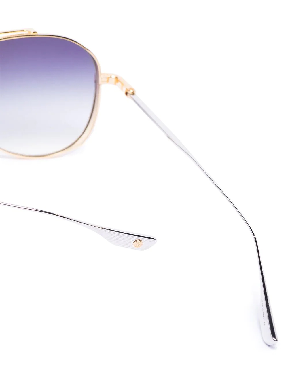 round-frame aviator sunglasses - 3