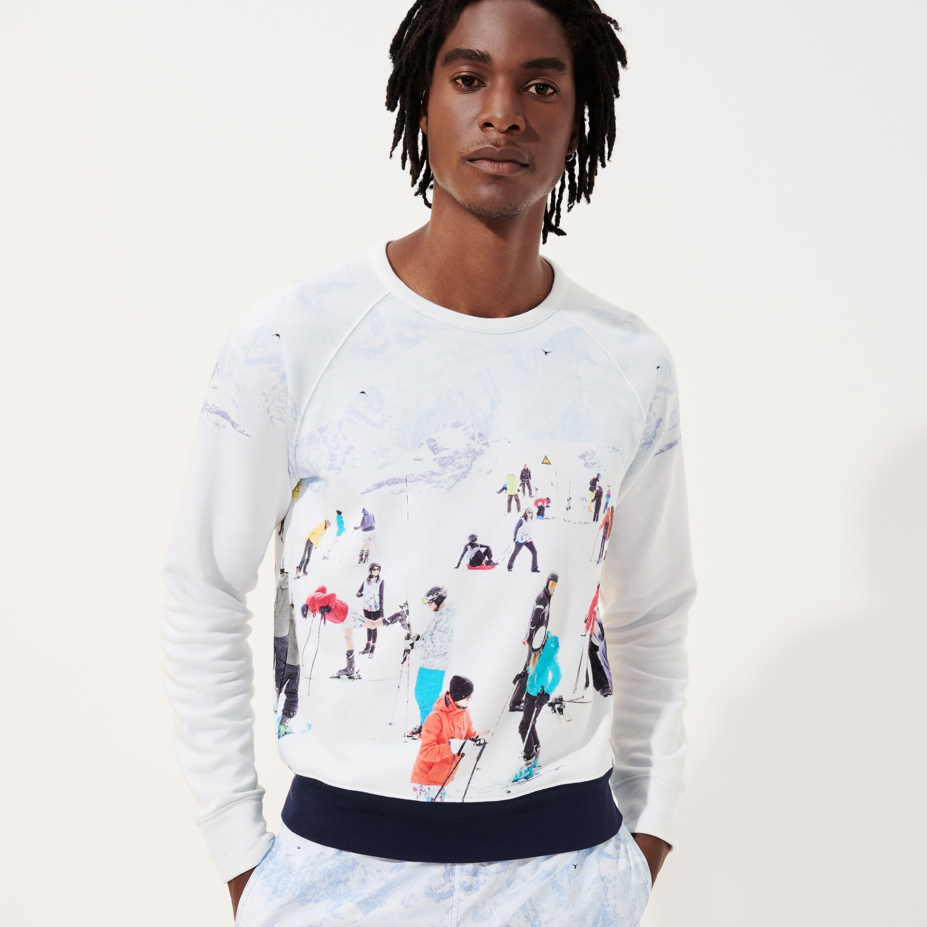Men Cotton Sweatshirt Ski - Vilebrequin x Massimo Vitali - 3