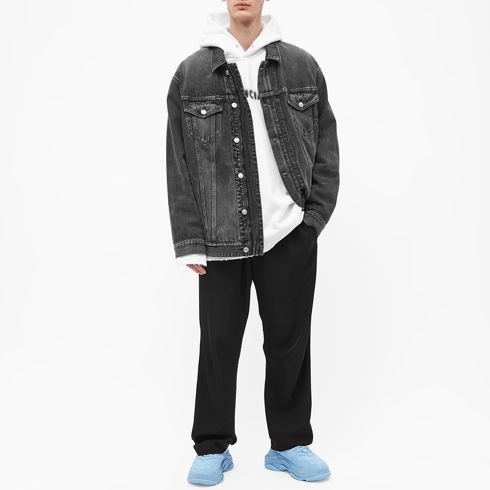 Balenciaga Blurred Logo Popover Hoody - 5