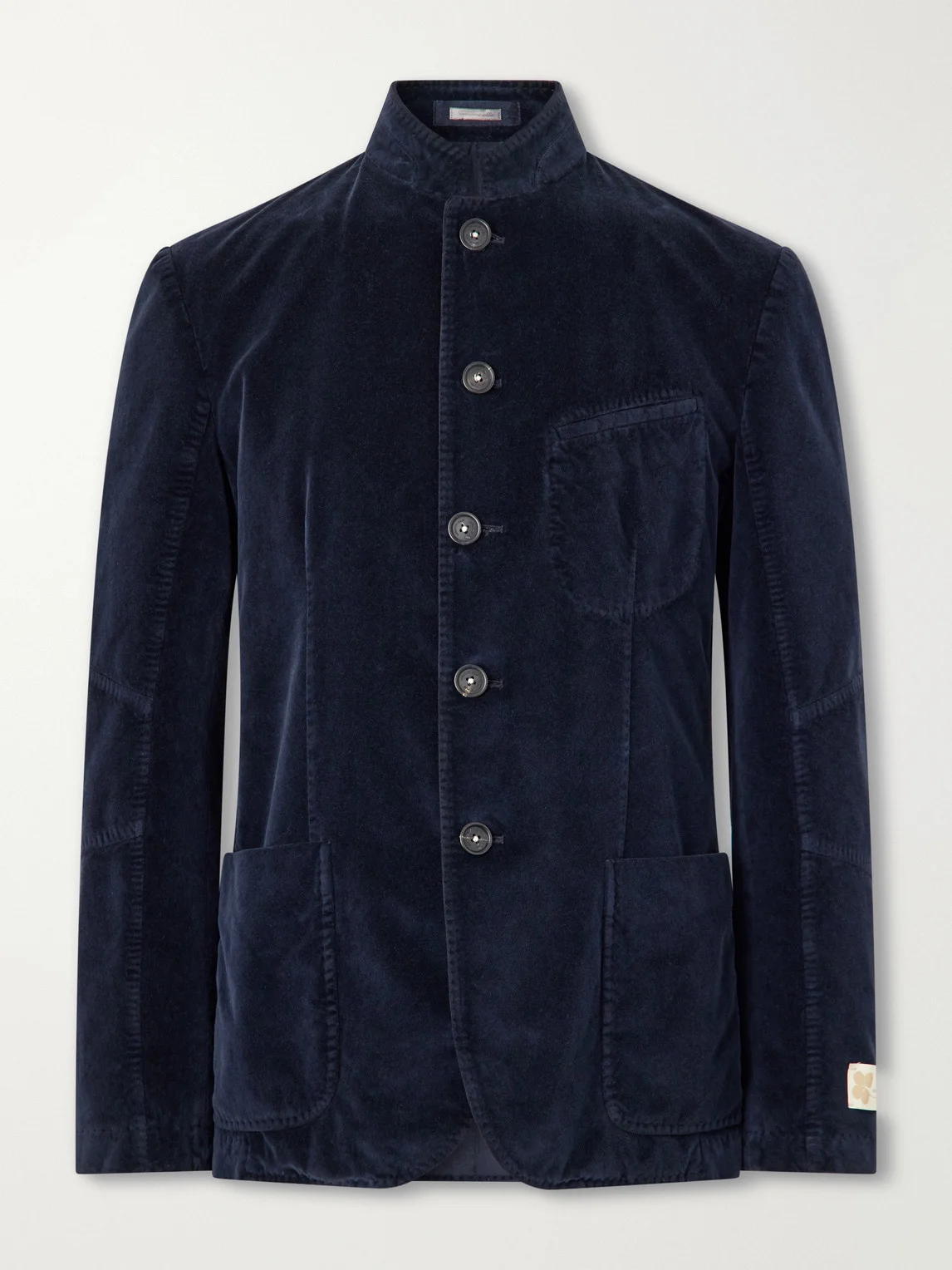 Gstaad panelled Cotton-Velvet Jacket - 1