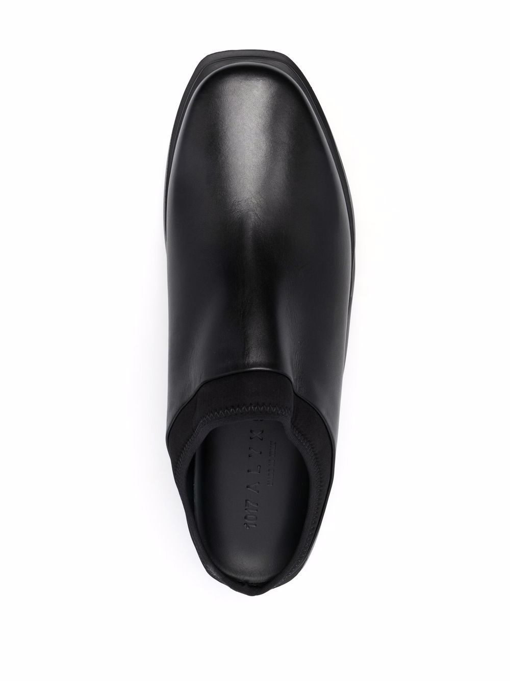 slip-on leather mules - 4