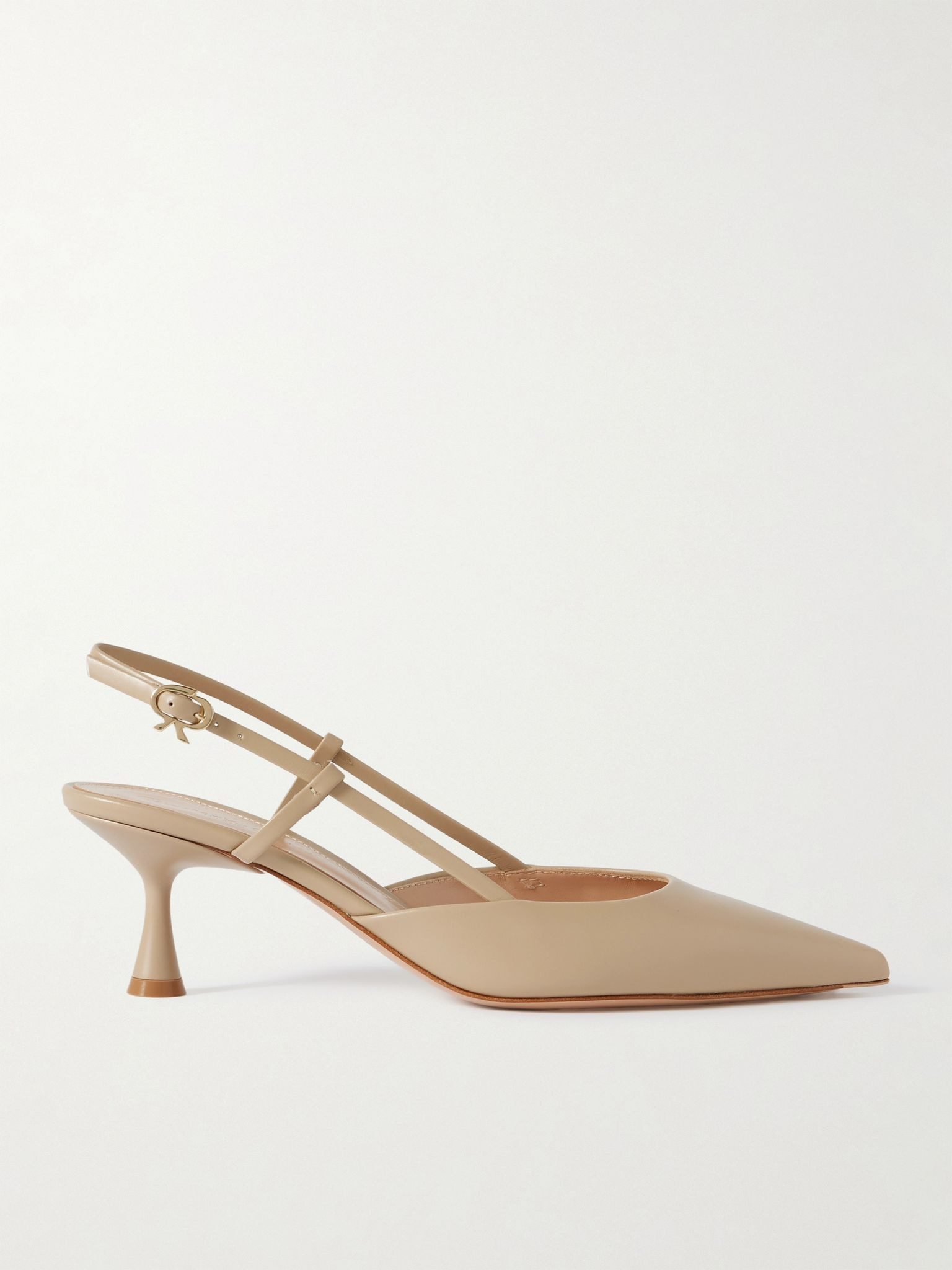 Ascent 55 leather slingback pumps Beige - 1