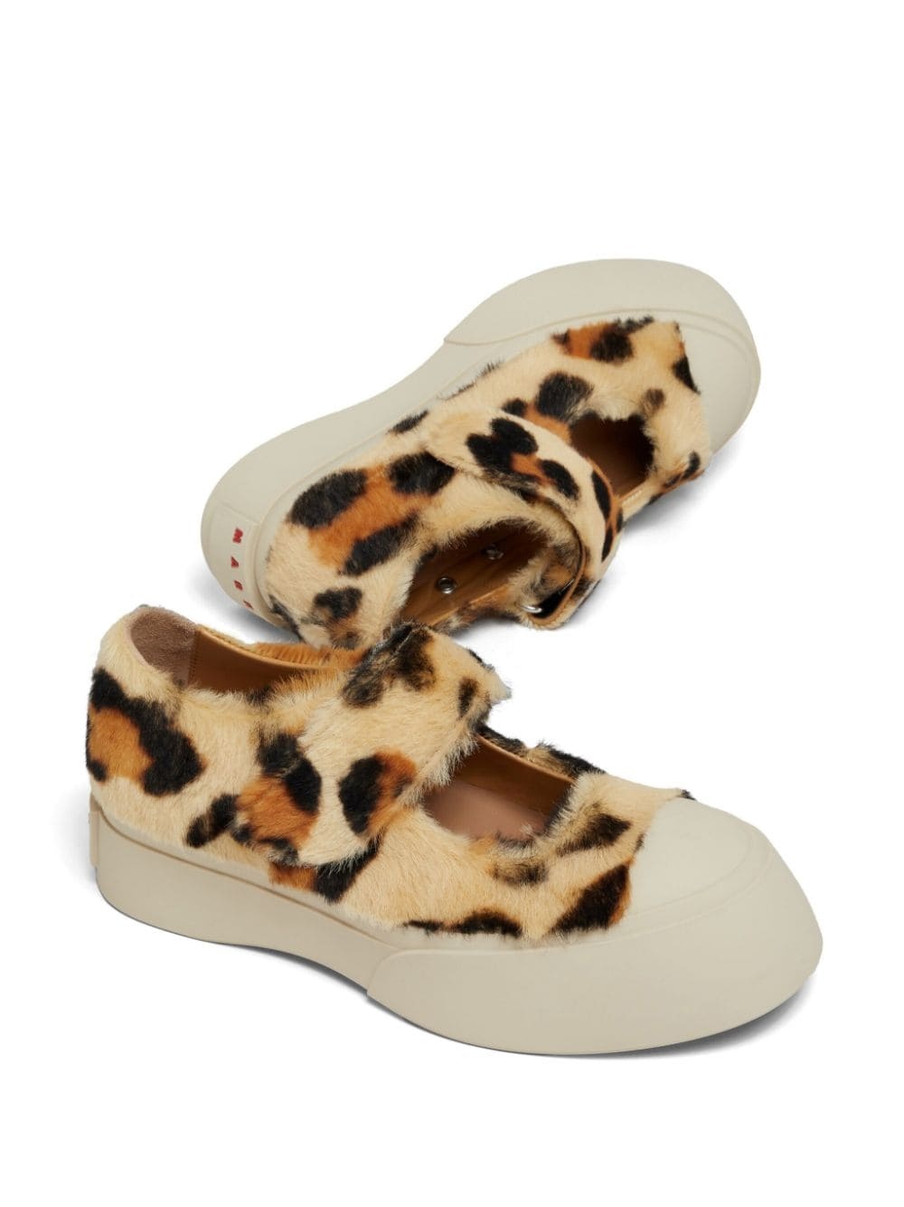 leopard-print sneakers - 5