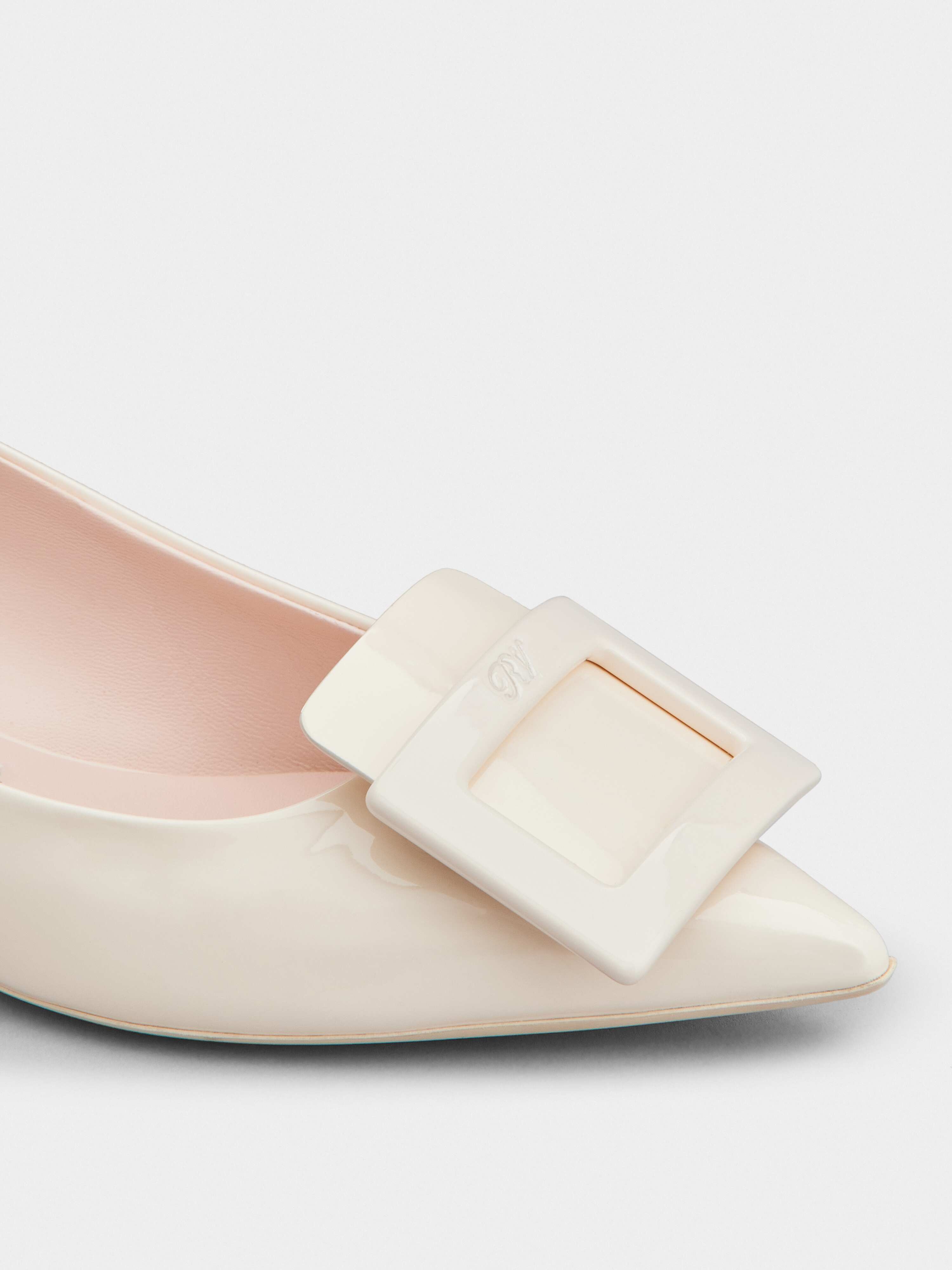 Gommettine Lacquered Buckle Ballerinas in Patent Leather - 3