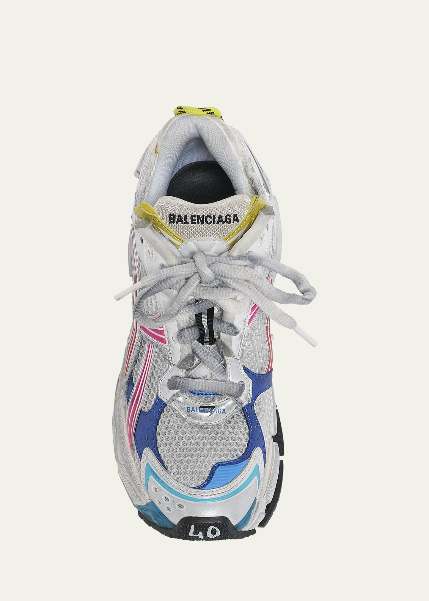 Men's Multicolor Mesh Runner Sneakers - 5