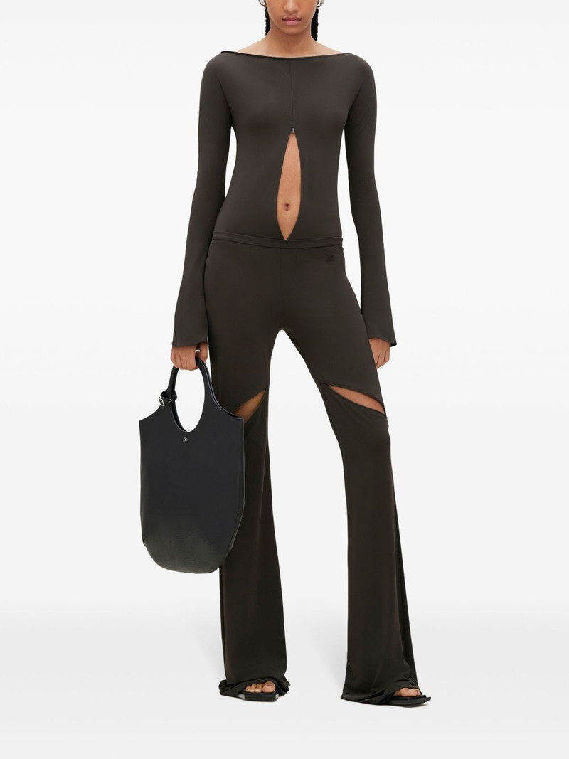 courrèges off-shoulder zipped bodysuit outlook
