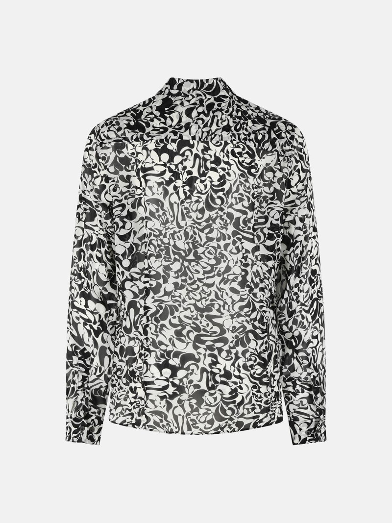 Dries Van Noten 'CARVIES' BLACK VISCOSE SHIRT outlook