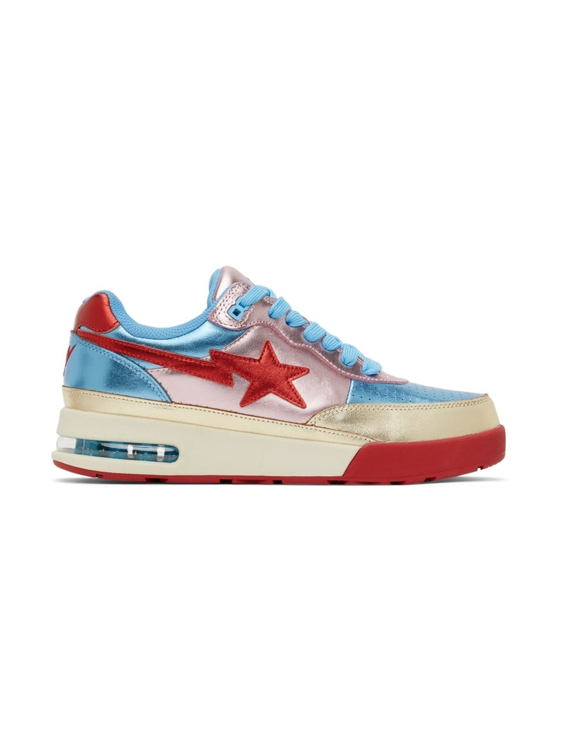Pink & Blue Sta Low Sneakers - 1