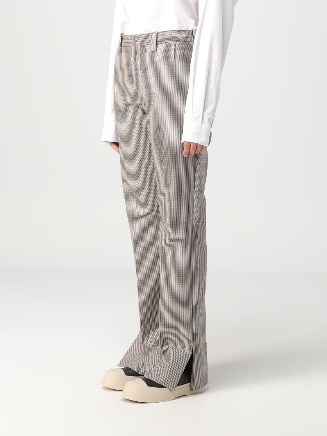 Marni pants in wool blend with houndstooth pattern - 4