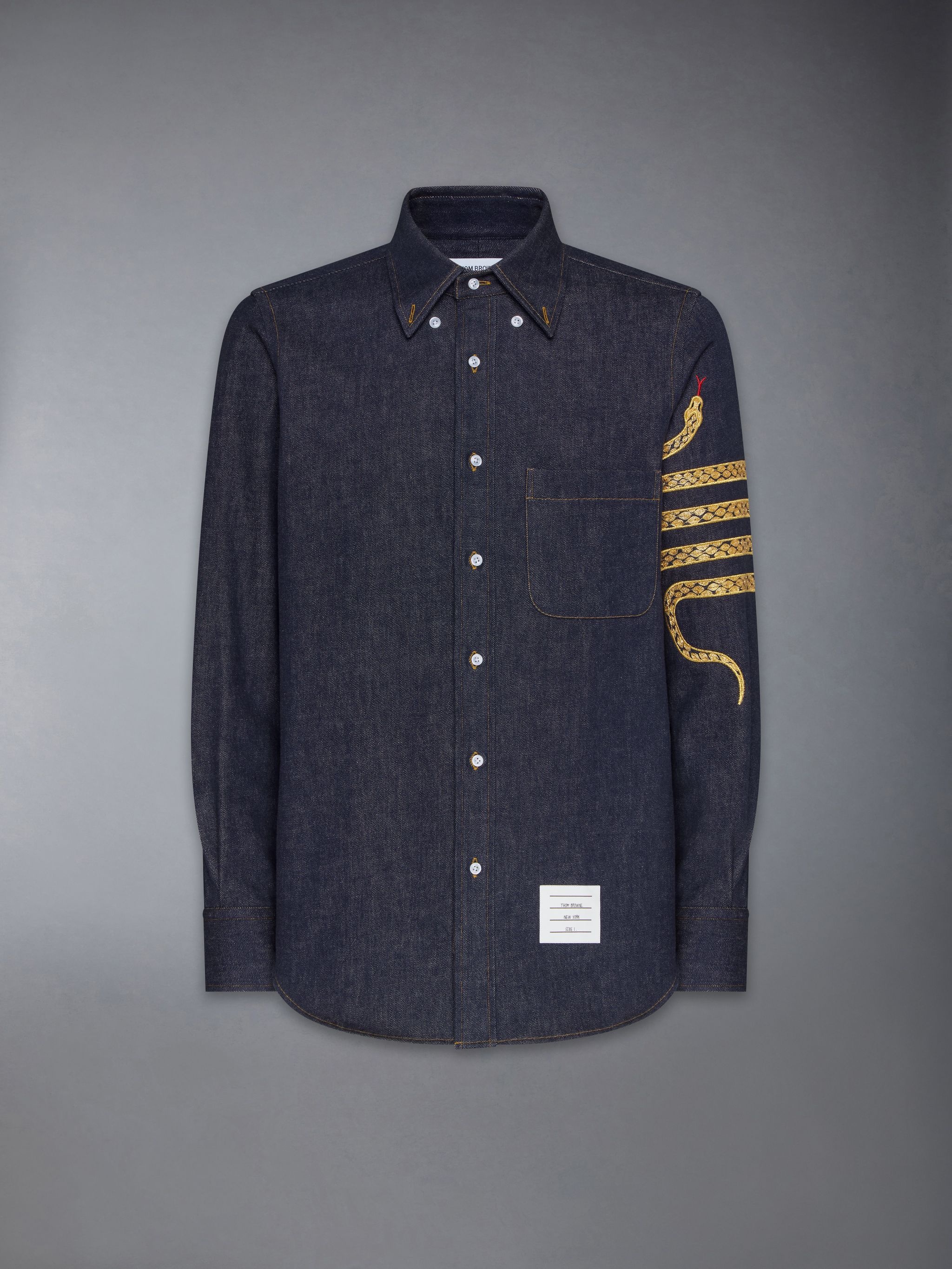 LUNAR NEW YEAR STRAIGHT FIT DENIM SHIRT - 7