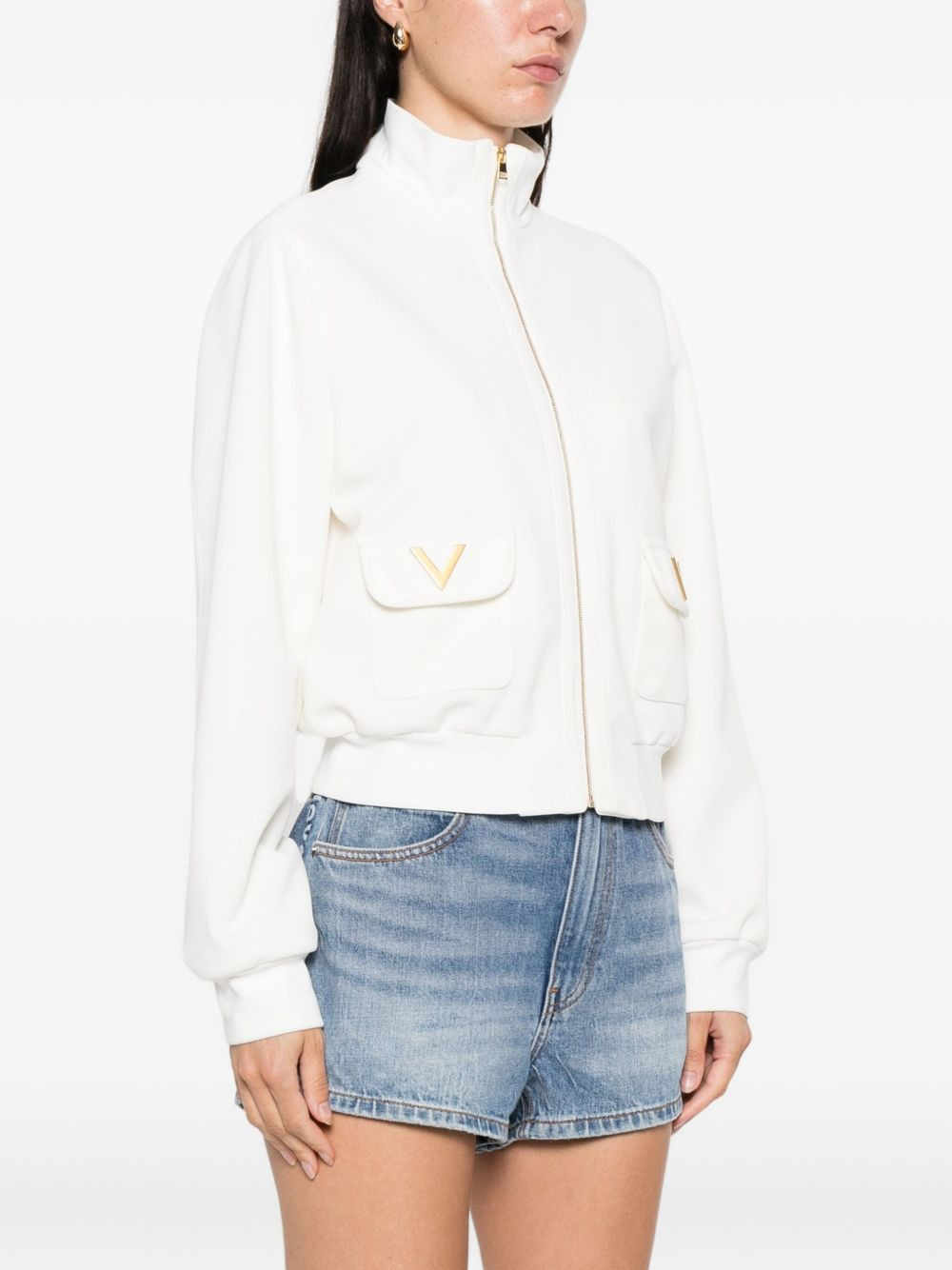zip-front sweatshirt - 3
