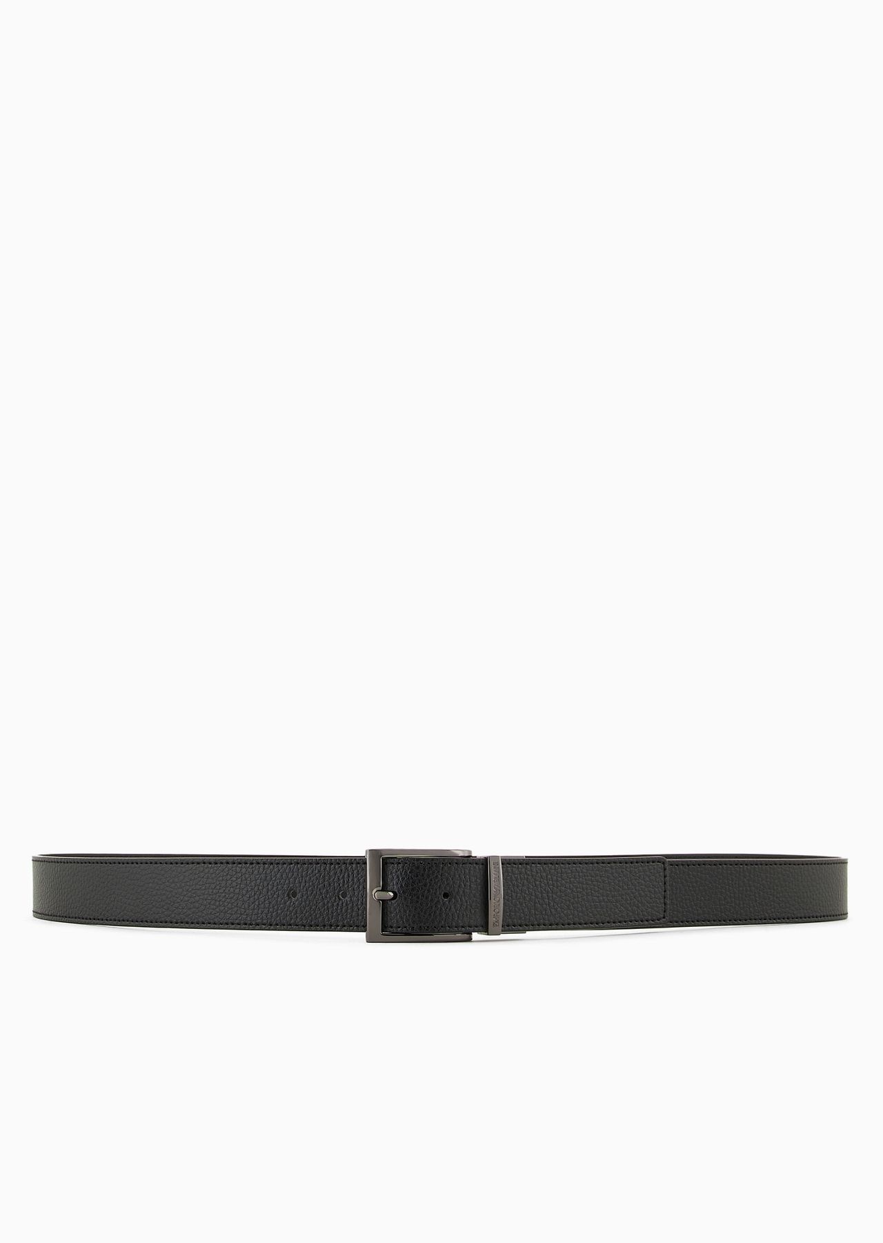 Palmellato-leather printed reversible belt - 4