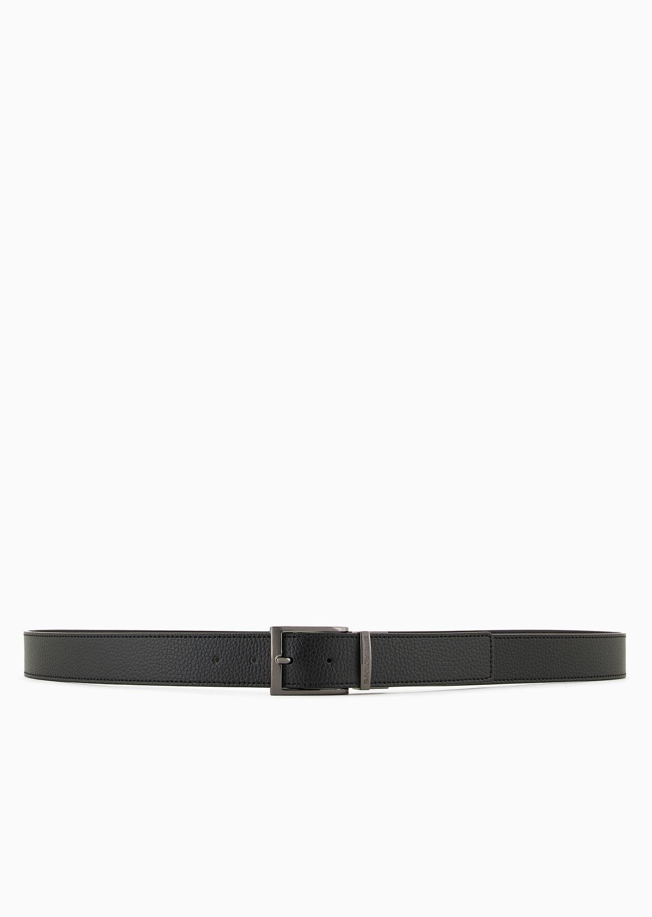 Palmellato-leather printed reversible belt - 3