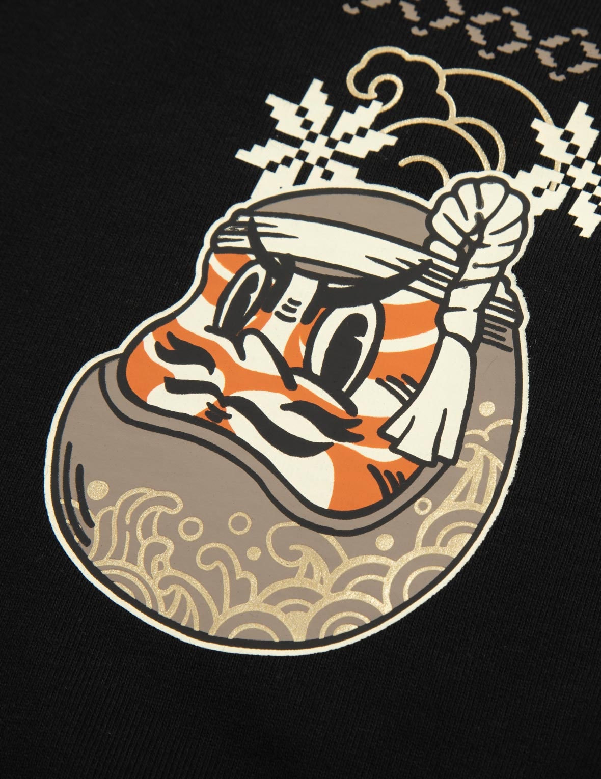 KUMADORI DARUMA DAICOCK PRINT RELAX FIT SWEATSHIRT - 7