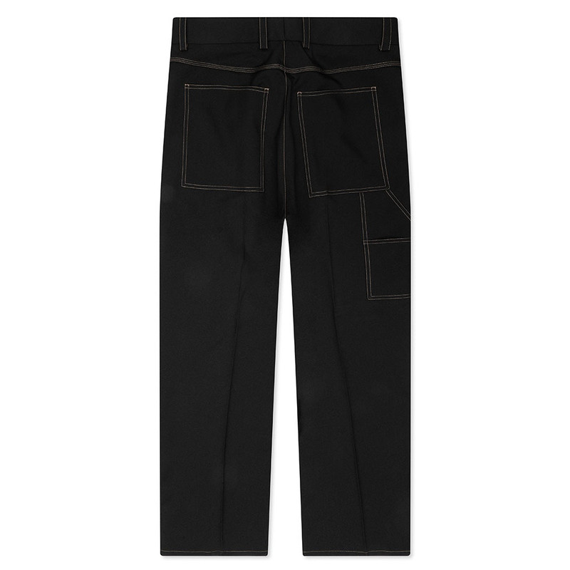 Jil Sander RECYCLED POLYESTER GABARDINE LOOSE FIT TROUSERS - BLACK outlook