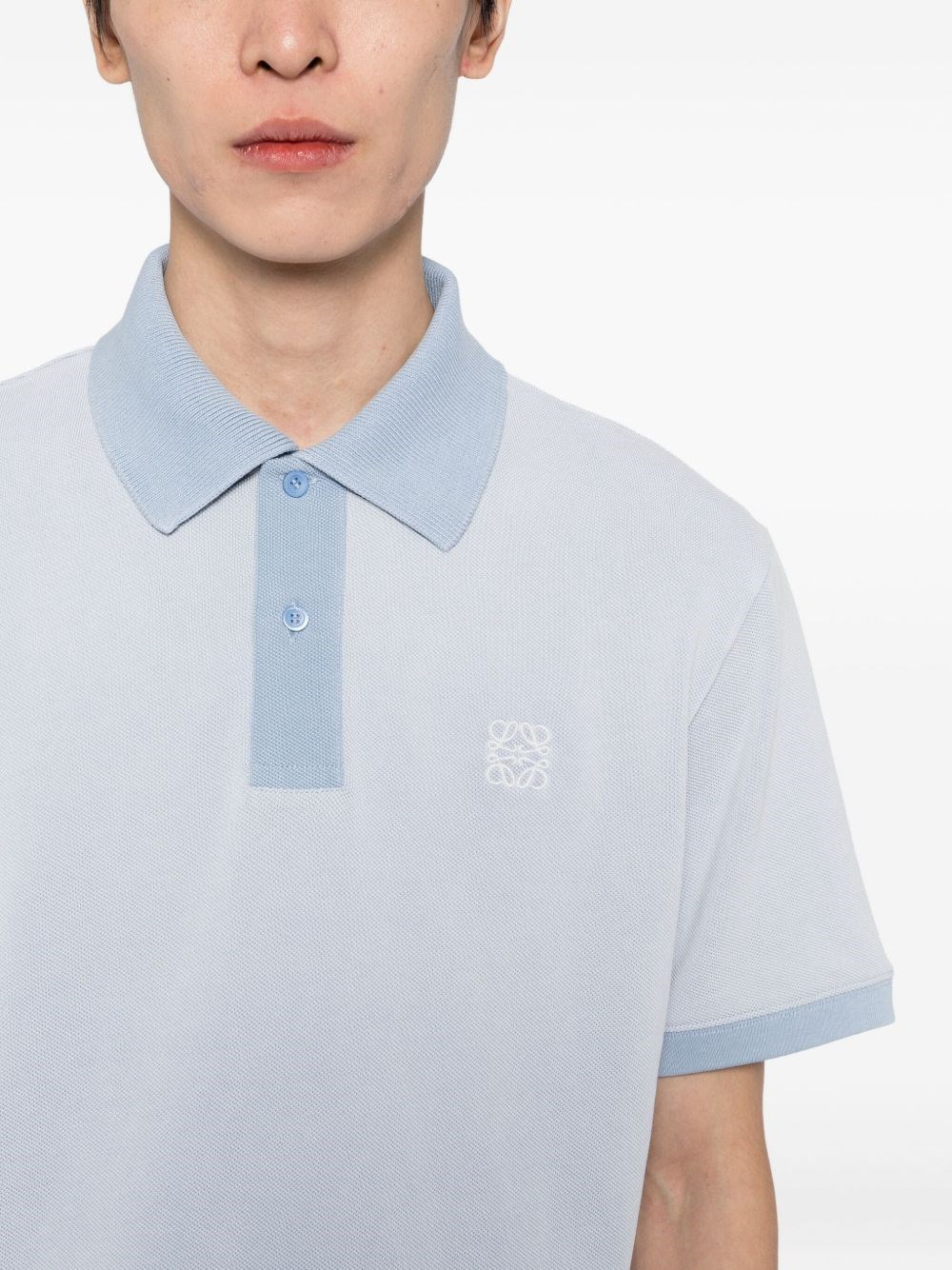 Logo cotton polo shirt - 3