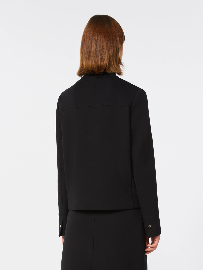 CASTA Scuba jersey biker jacket - BLACK 4