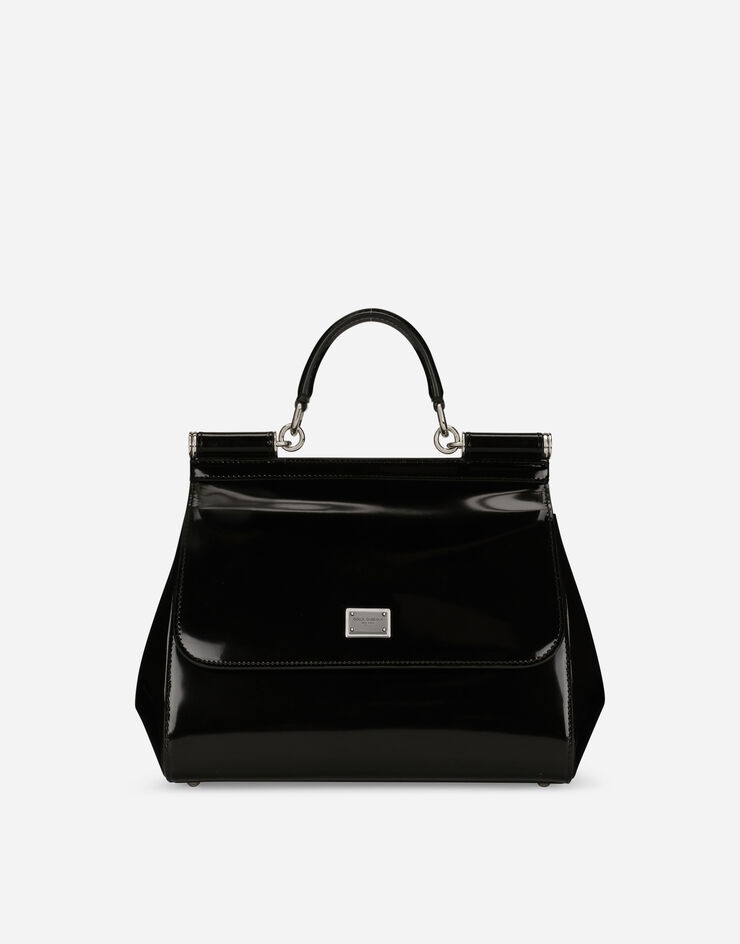 Medium Sicily bag in polished calfskin - 1