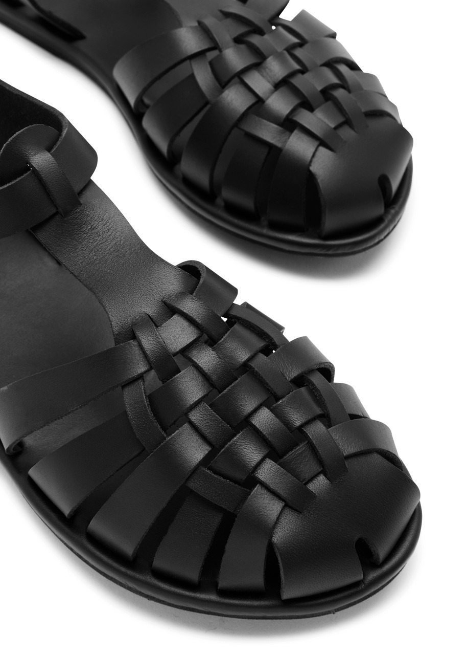 Ancient Greek Sandals Karina Woven Leather Sandals - 3