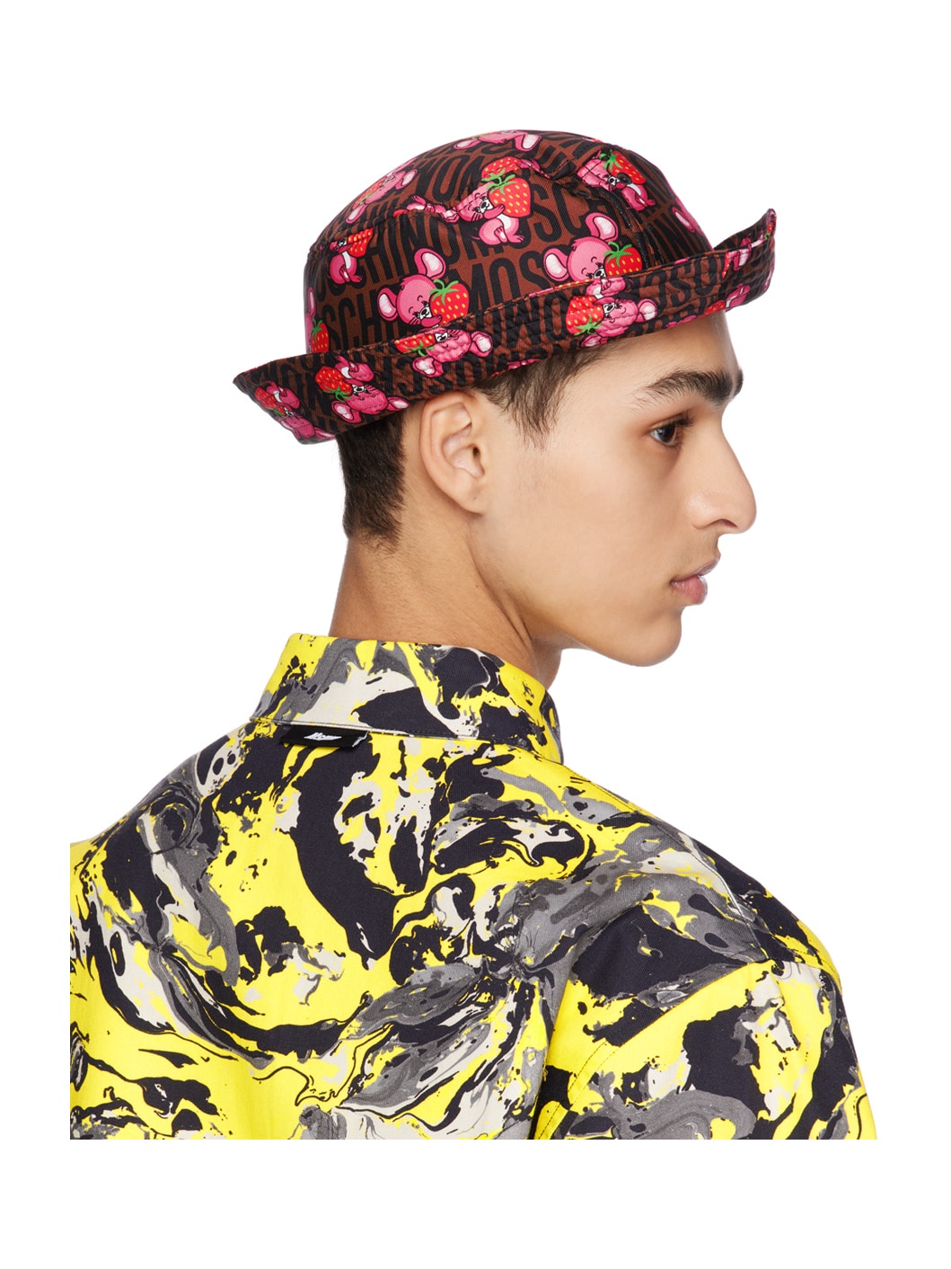 Brown Illustrated Animals Bucket Hat - 3