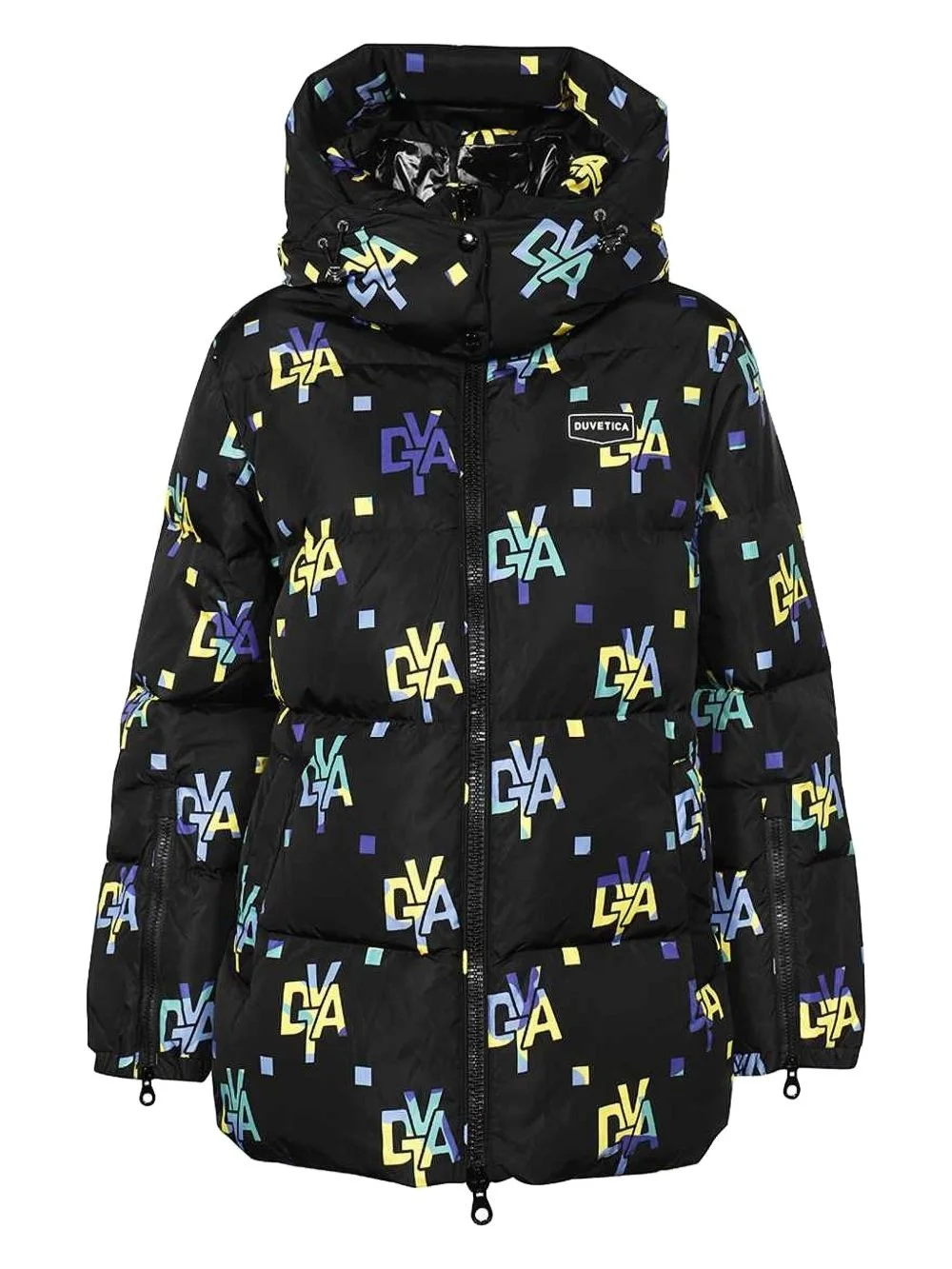 monogram-print puffer jacket - 1