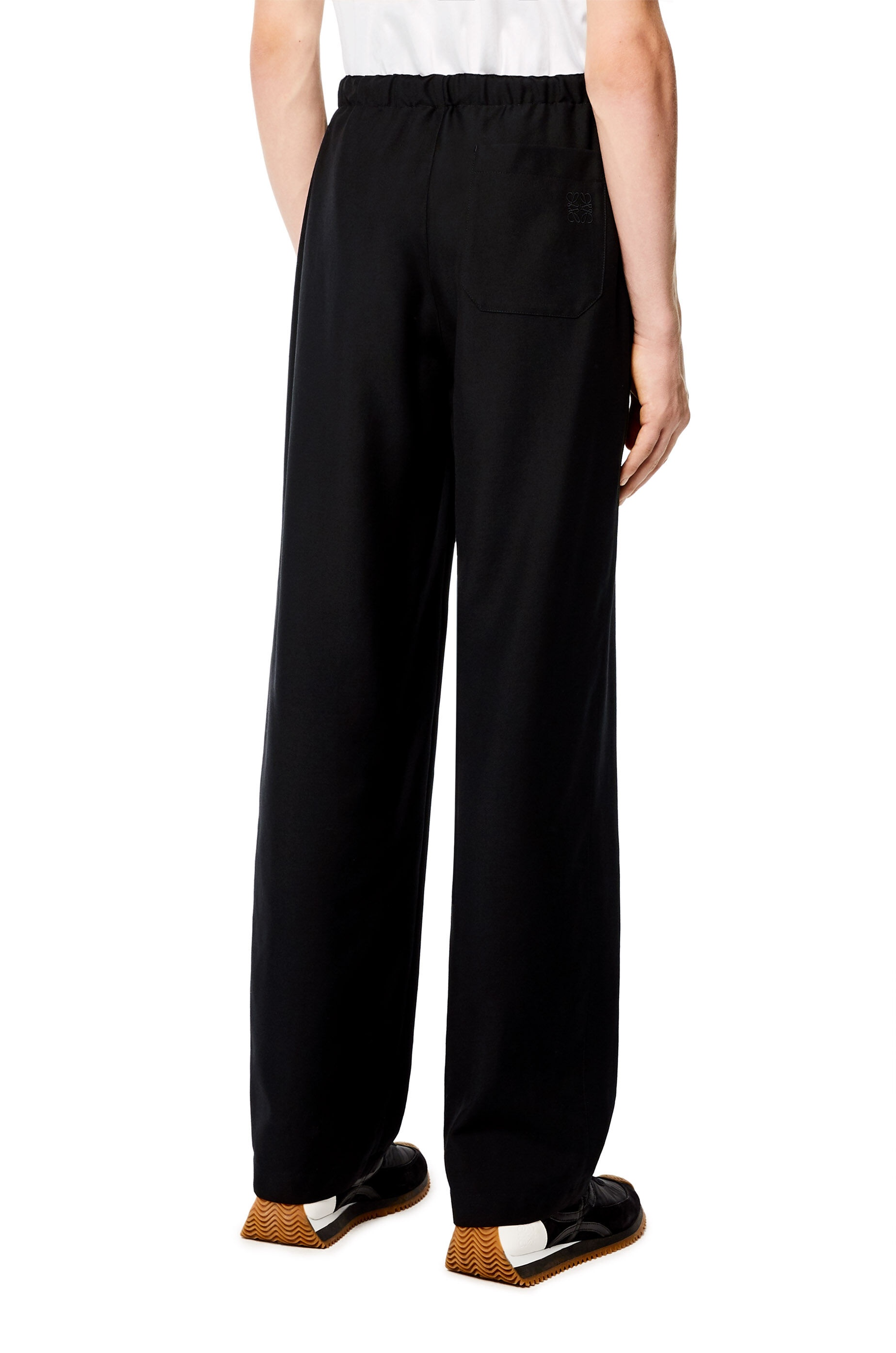 Drawstring trousers in wool - 4