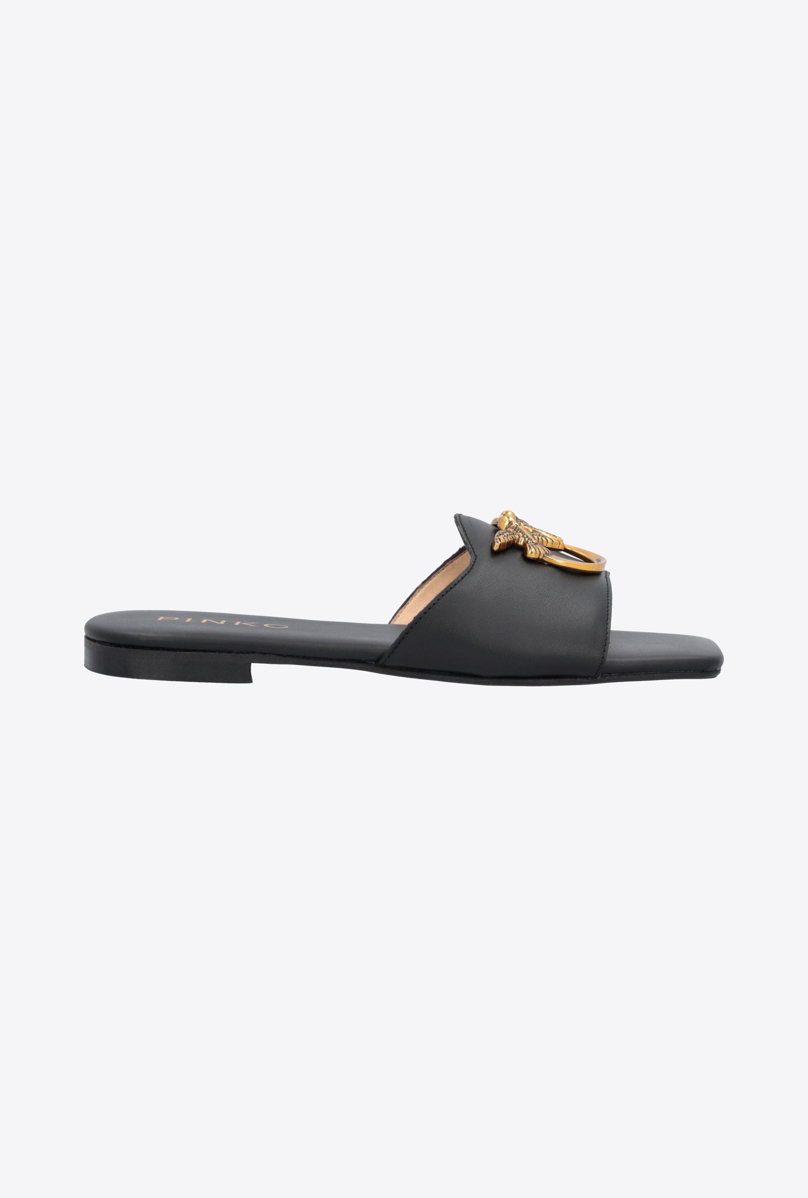 FLAT LEATHER SLIP-ONS - 1