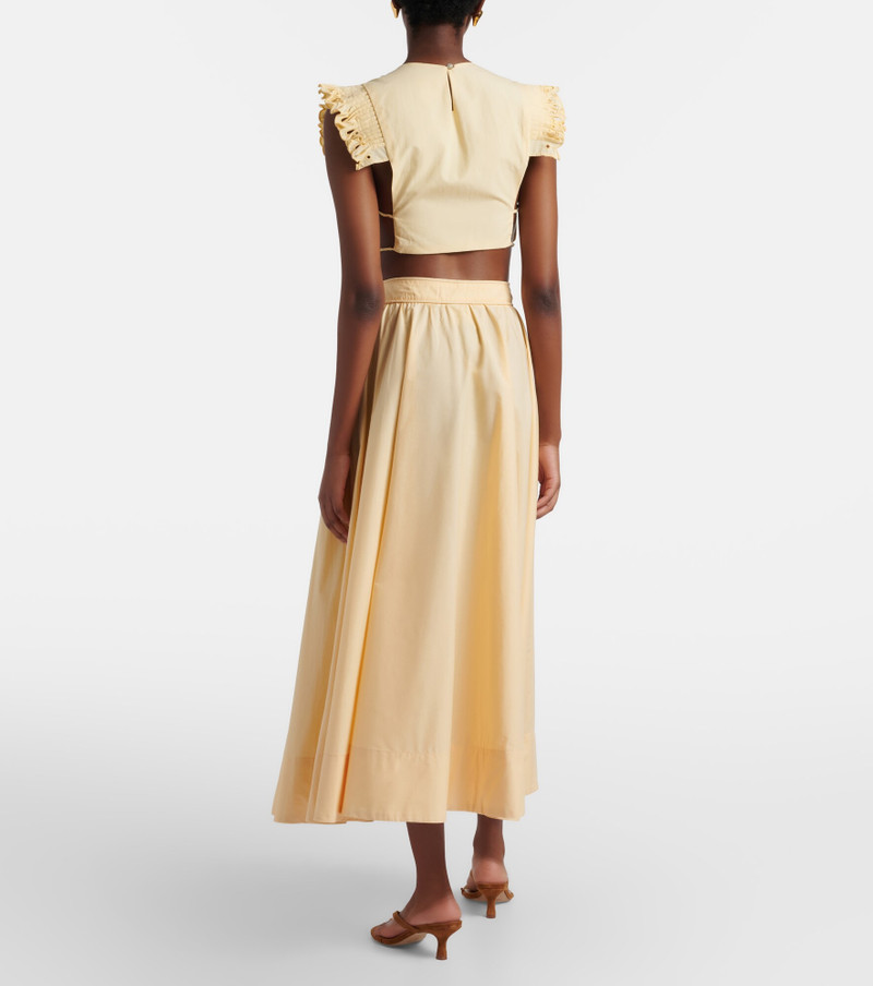 Cotton midi skirt 3