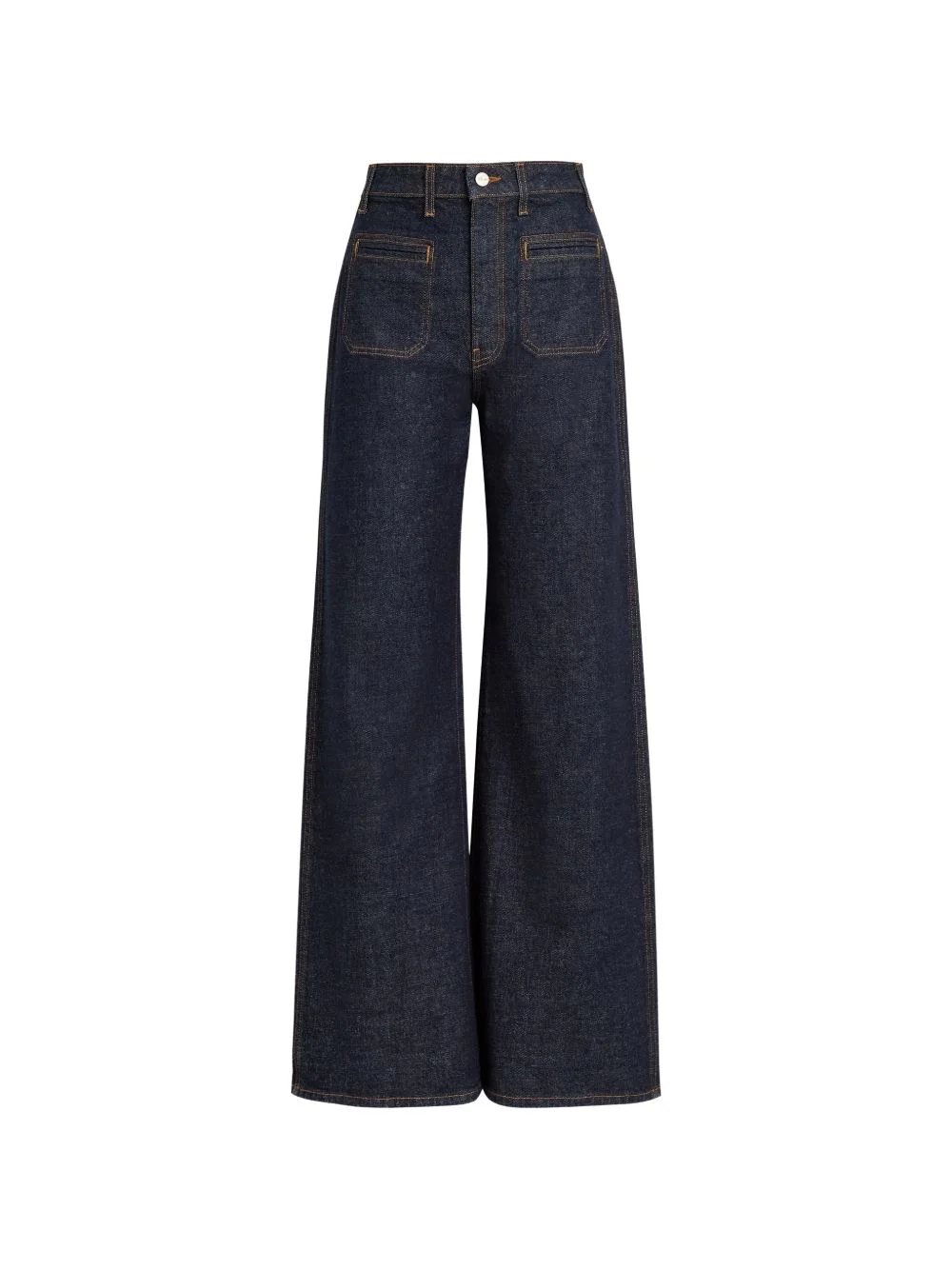 Delmonico patch pocket wide-leg jeans - 1