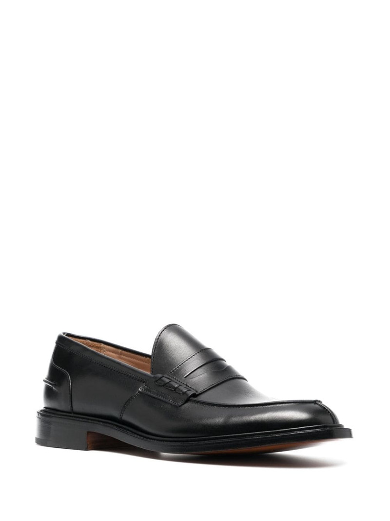Tricker's almond toe leather loafers outlook
