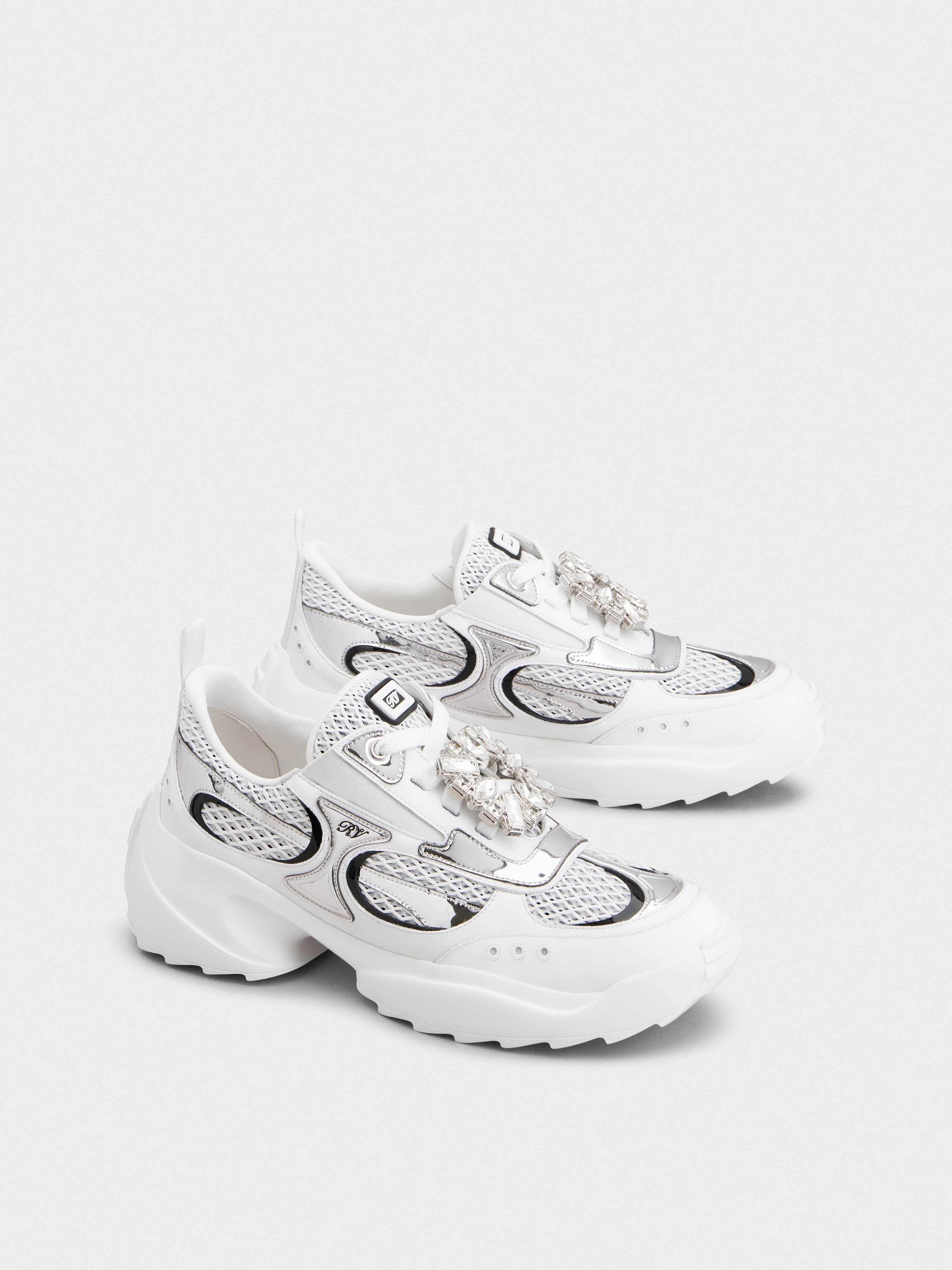 Viv' on the Run Sneakers in leather and fabric - 2