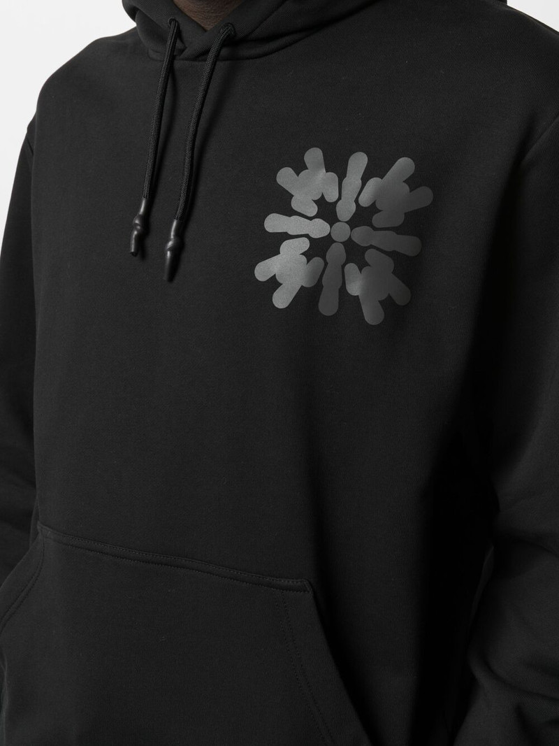 abstract-print cotton hoodie 5