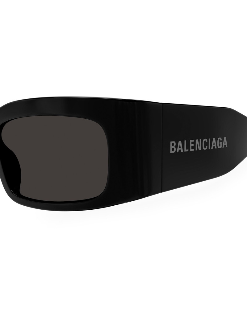 Men's Paper 56MM Rectangular Sunglasses - Black Dark Grey 3