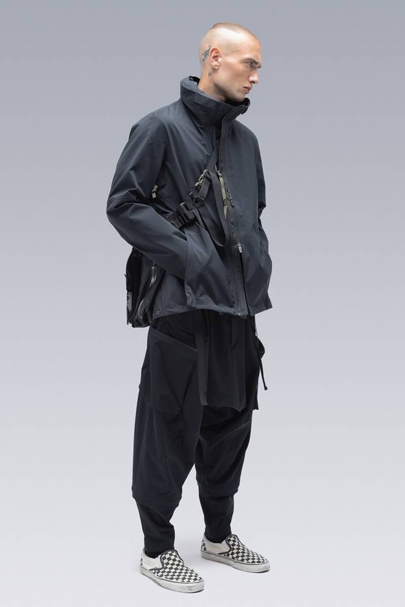 ジャケット・アウター ACRONYM J47-GT JACKET GORE-TEX BLACK Acronym J47-GT 3L Gore-Tex® Pro Interops Jacket Black | REVERSIBLE