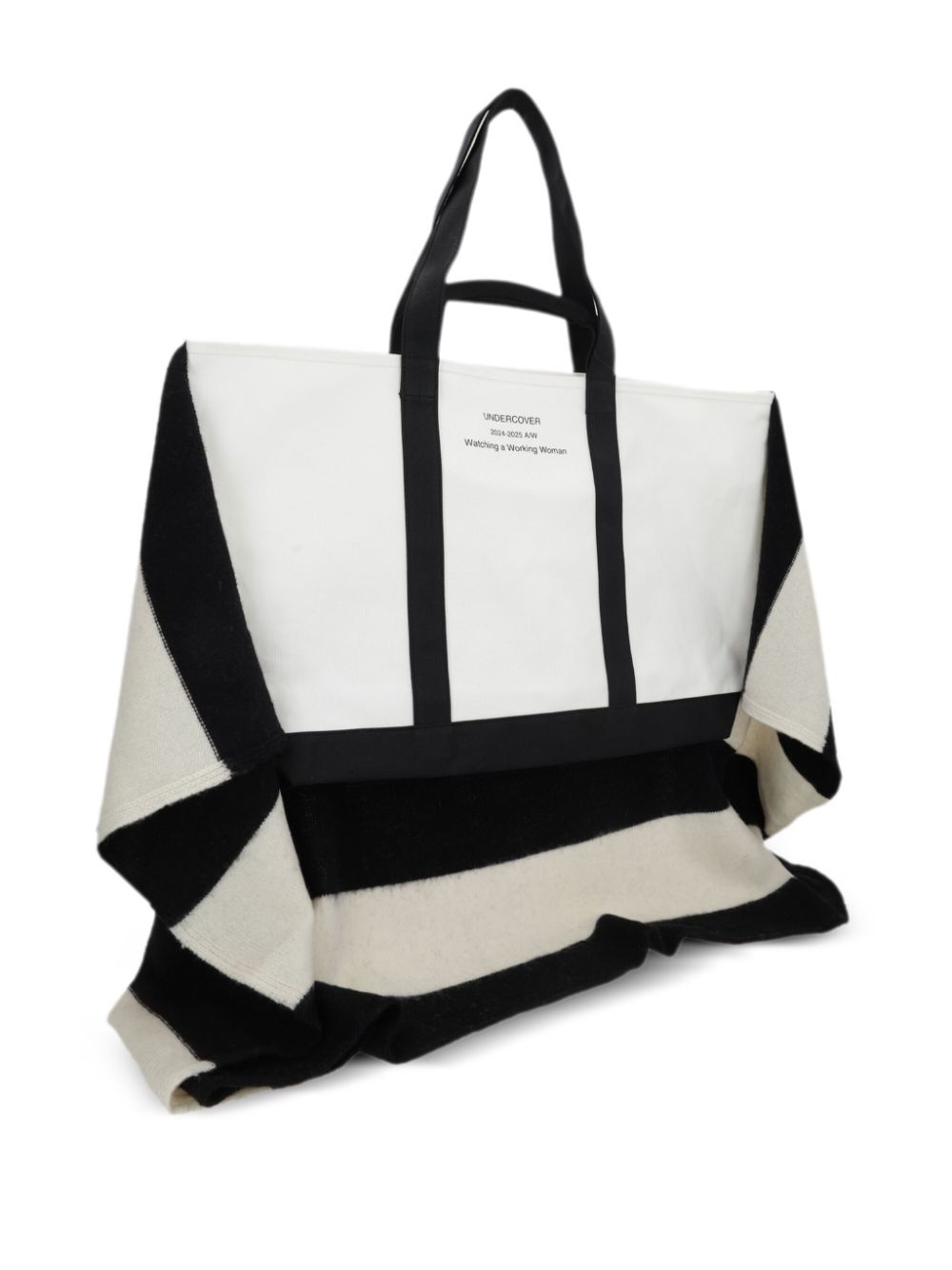 striped tote bag - 3